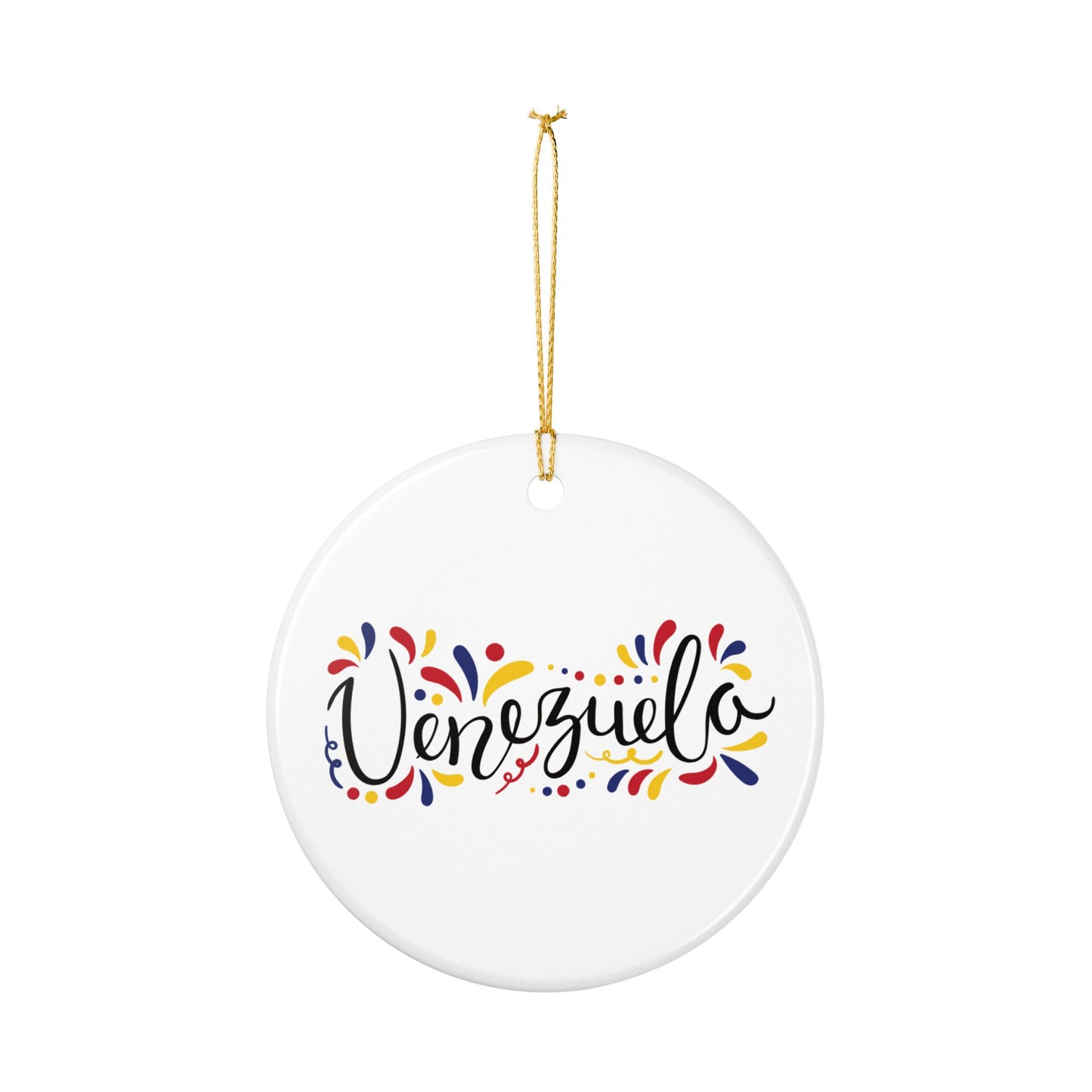 Venezuela Illustration Ceramic Ornament