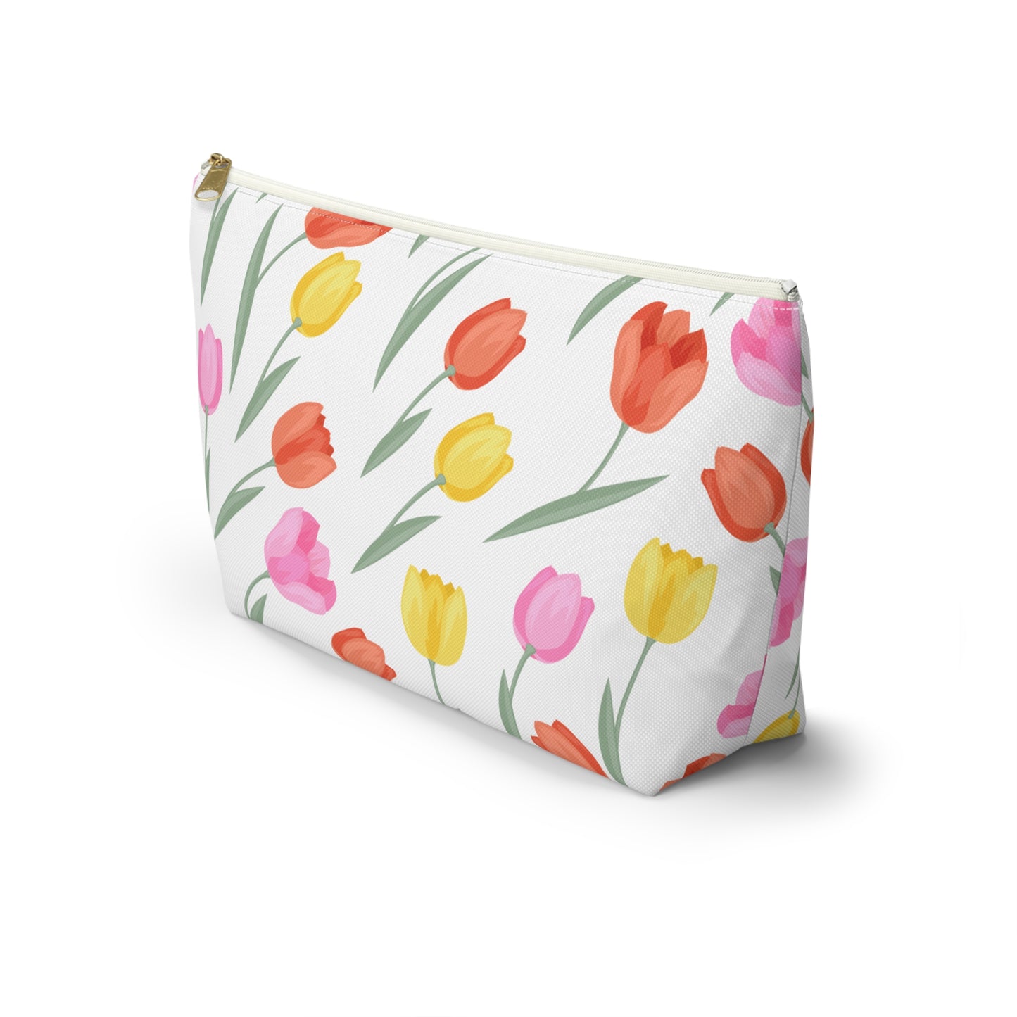 Tulip Cosmetic Pouch |  Zipper Makeup Bag