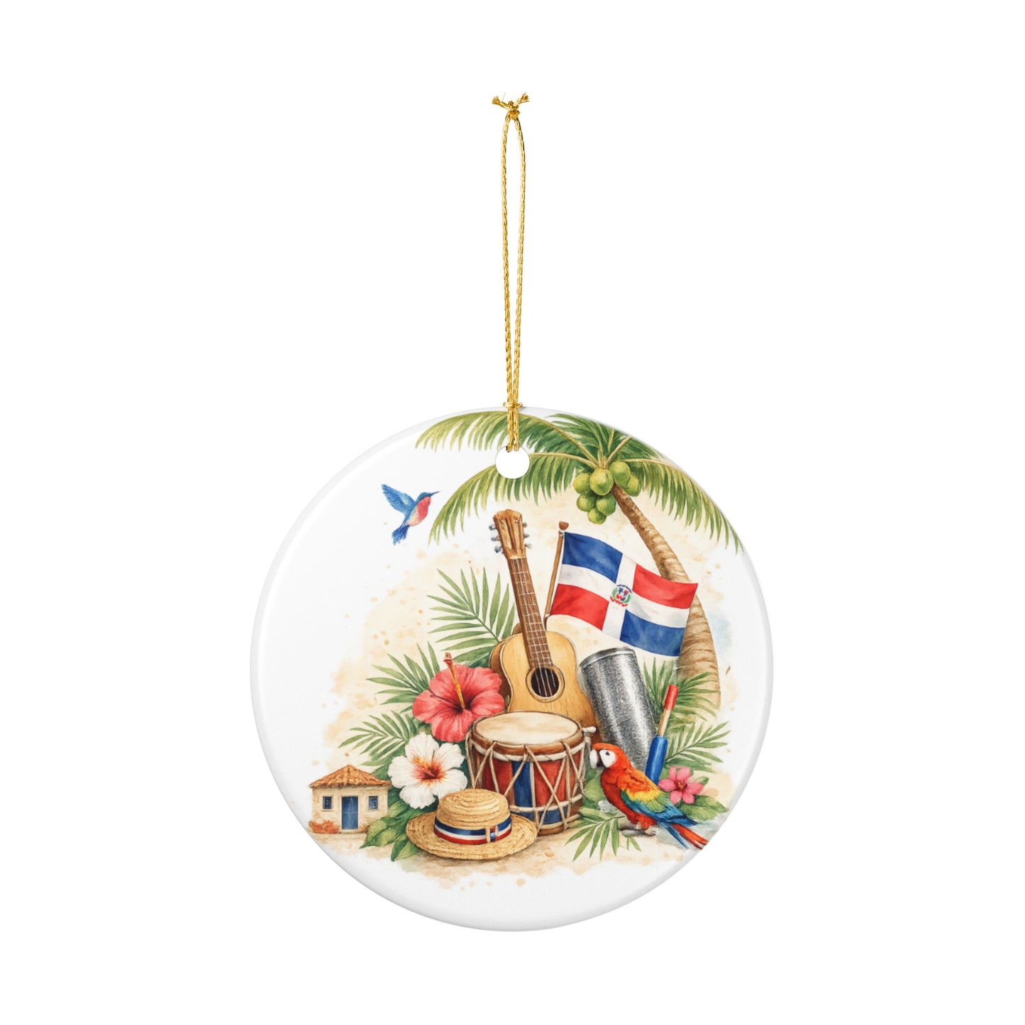 República Dominicana Ceramic Ornament