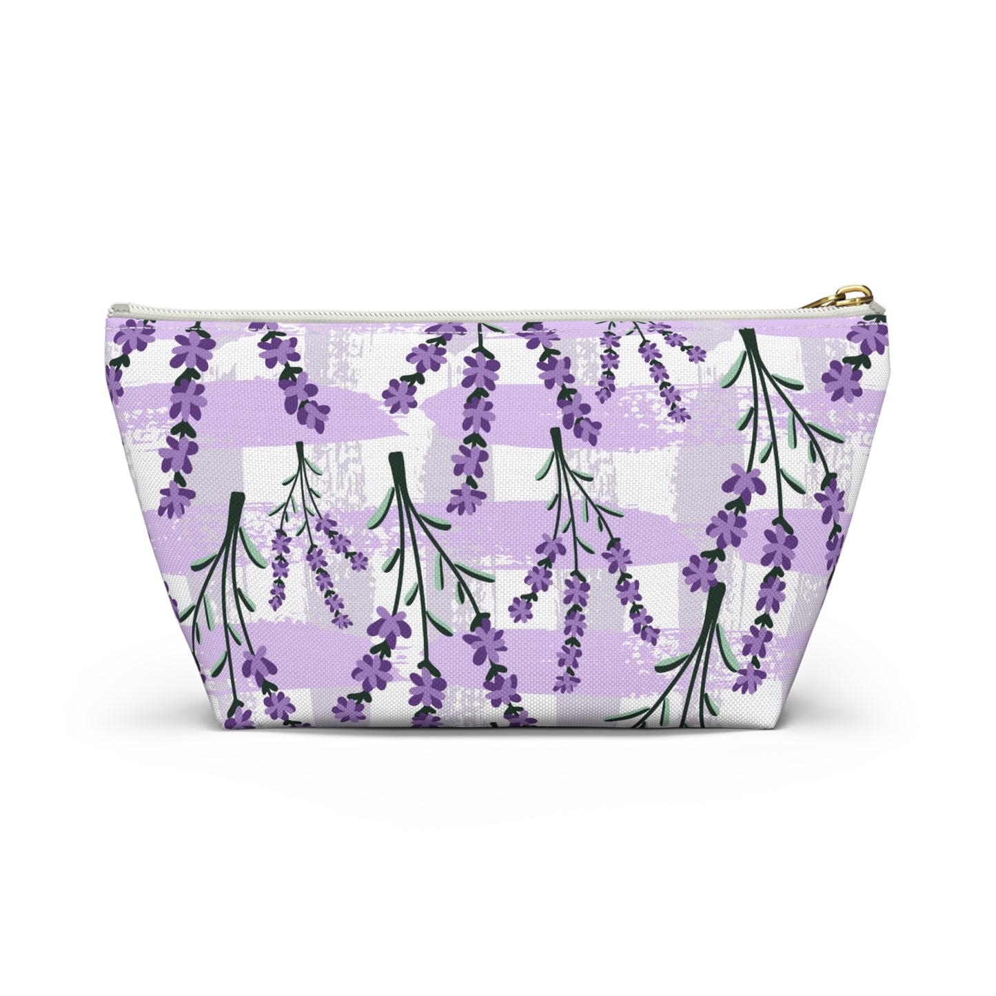 Lavender Cosmetic Pouch |  Zipper Makeup Bag