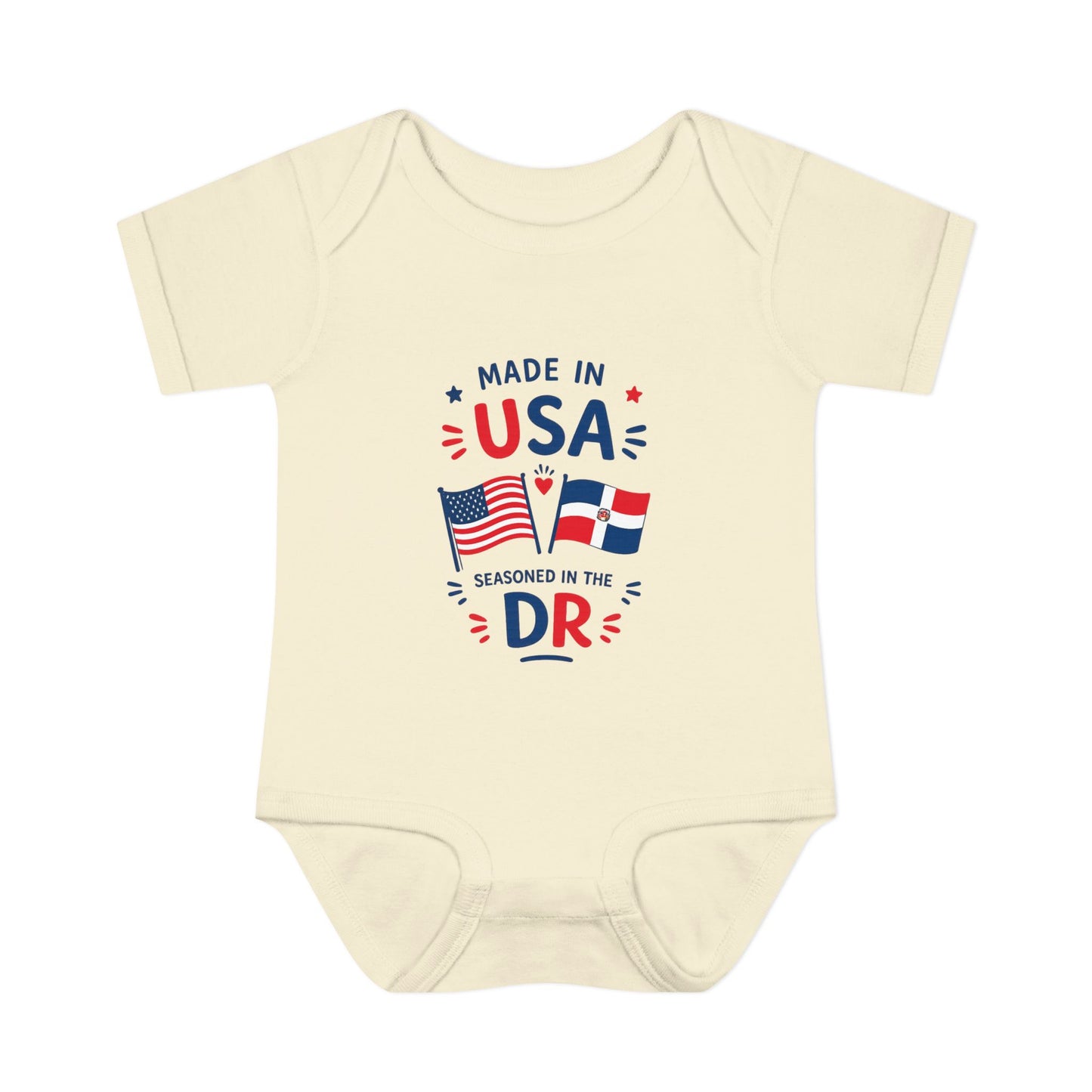 Dominican Baby Onesie | Made in USA Seasoned in Dominican Republic Bodysuit | Dominican Baby Gift