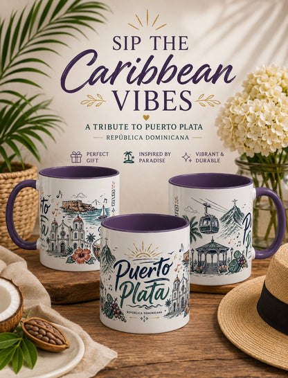 Puerto Plata Coffee Mug — Dominican Republic Travel Souvenir