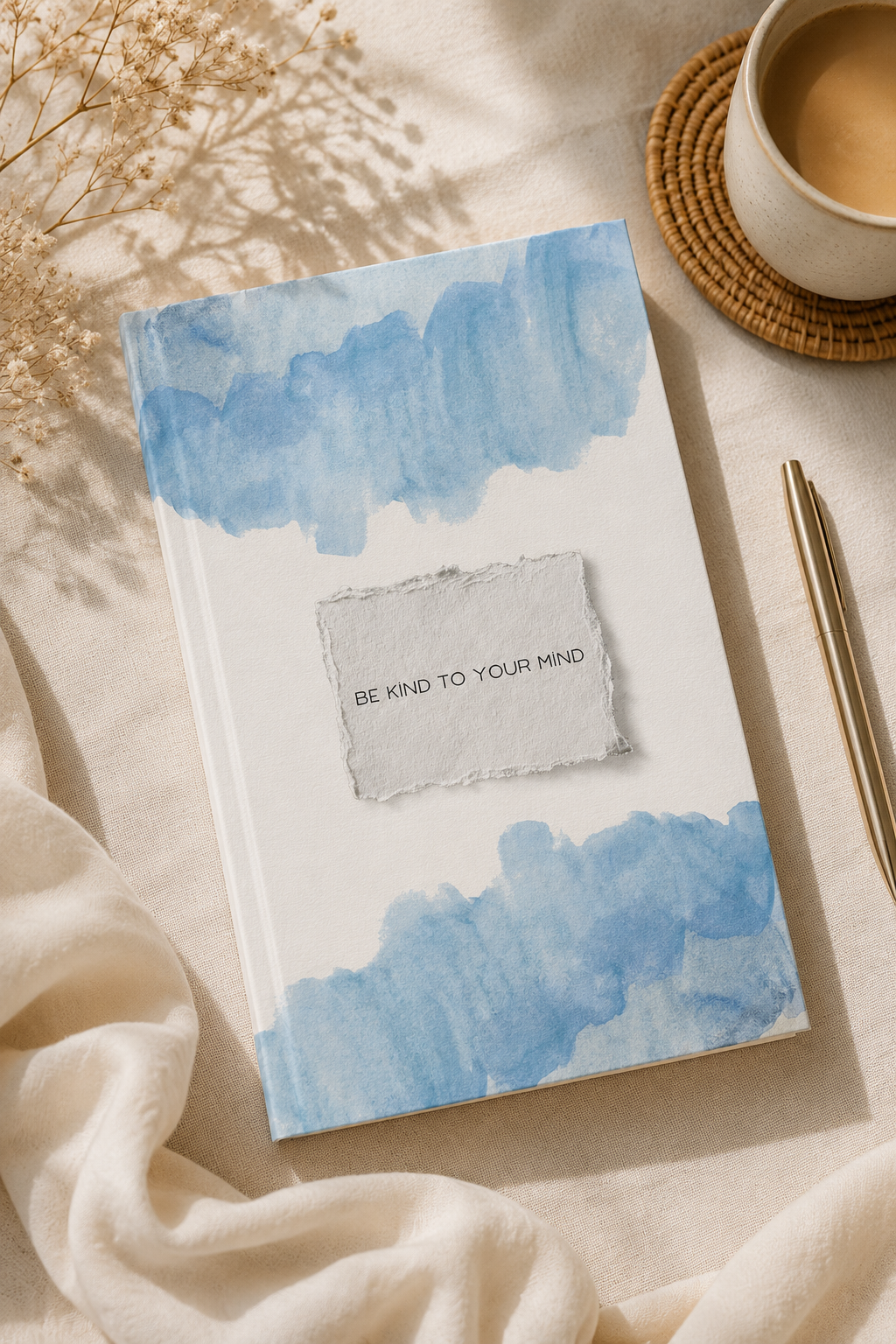 Be Kind to Your Mind | Watercolor Mental Wellness Journal