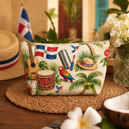 Dominican Republic Travel Pouch | Zipper Makeup Bag