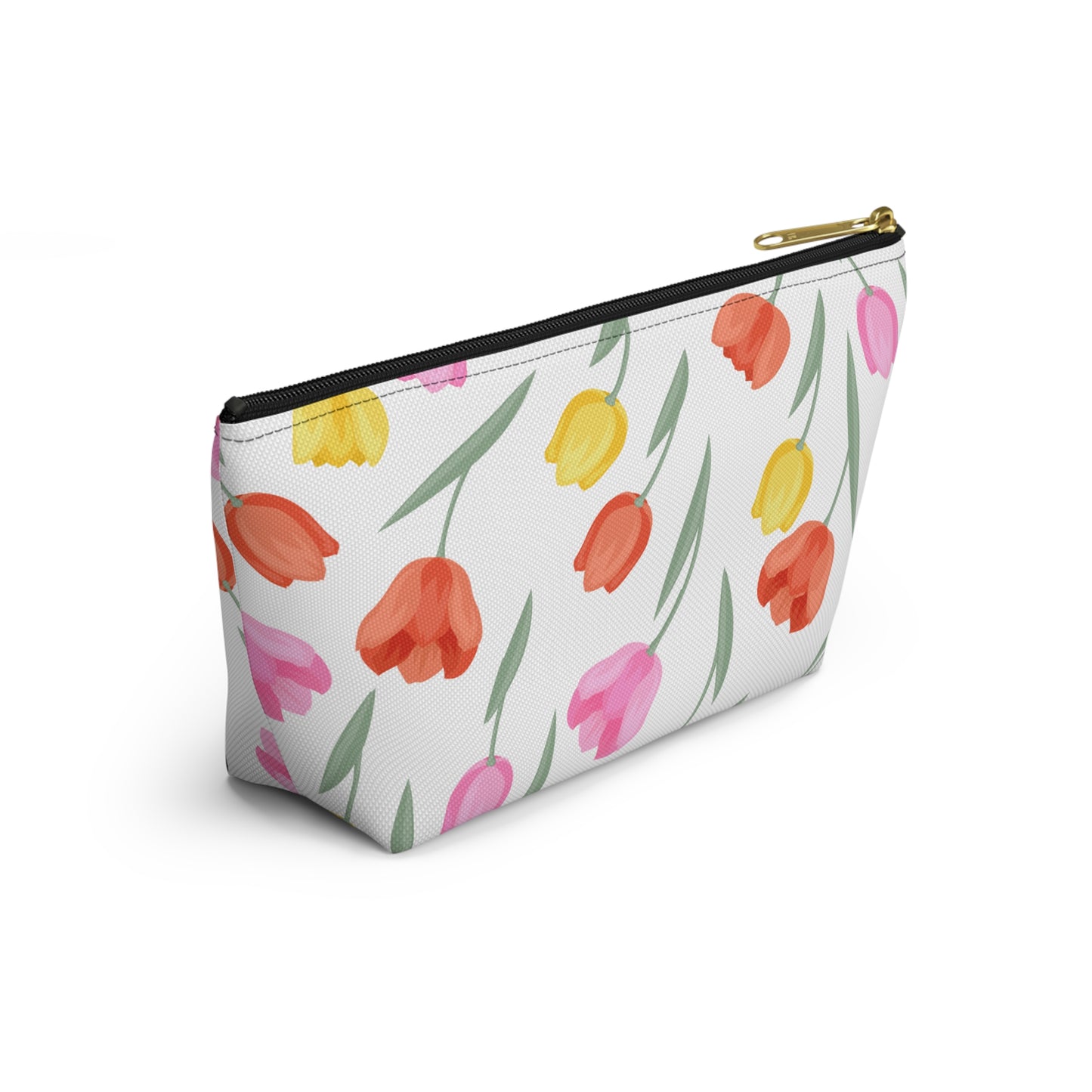 Tulip Cosmetic Pouch |  Zipper Makeup Bag