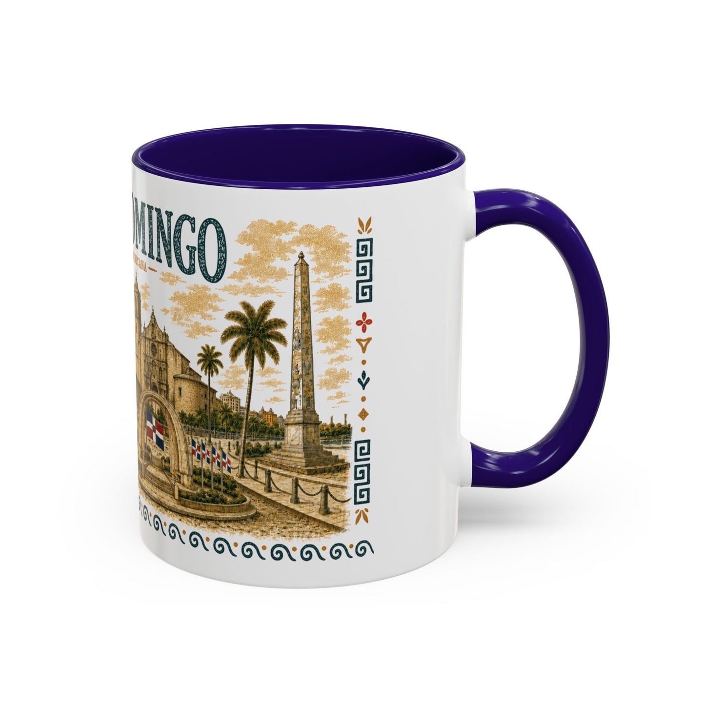 Santo Domingo Dominican Republic Mug | Illustration Ceramic Coffee Mug | Dominican Souvenir Gift