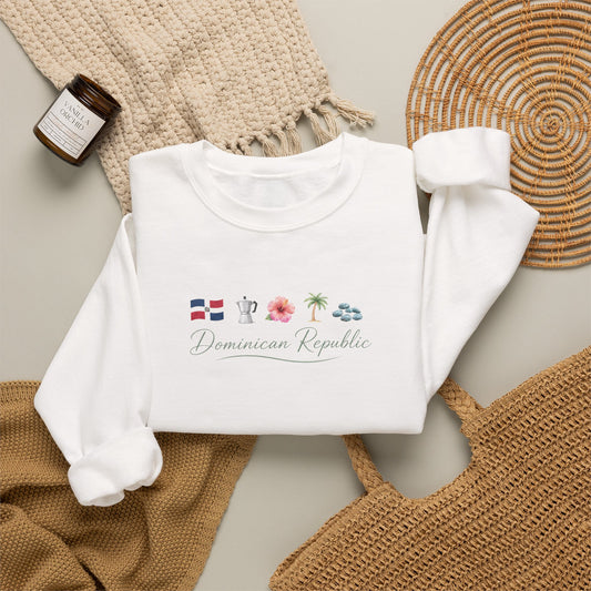 Dominican Republic Aesthetic Logo| Tropical Dominican Design