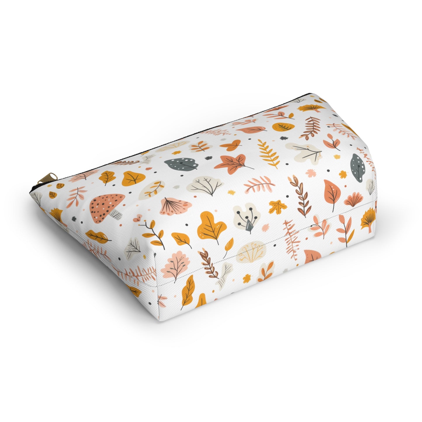 Autumn Leaves Cosmetic Pouch | Zipper Makeup Bag