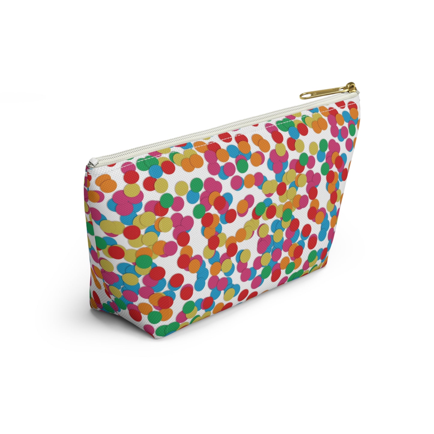 Confetti Dot Cosmetic Pouch | Zipper Makeup Bag
