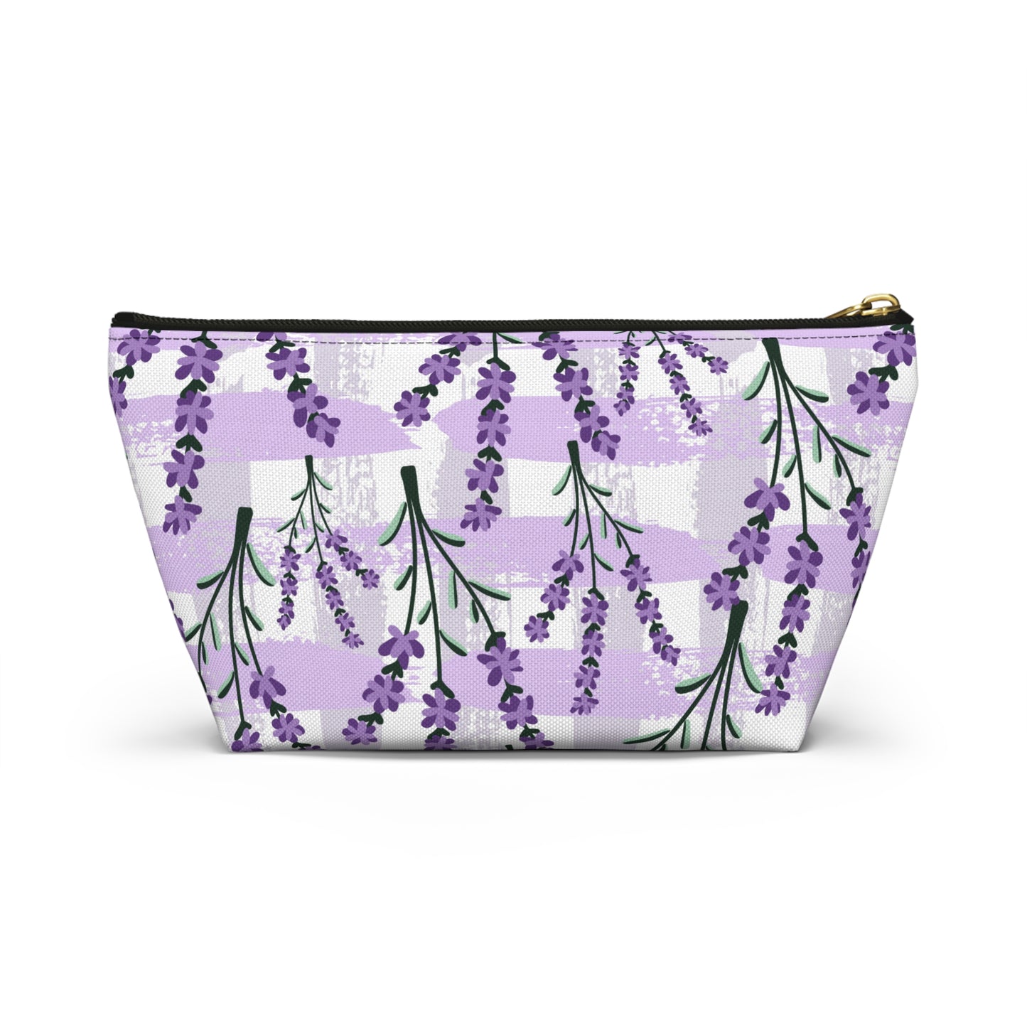 Lavender Cosmetic Pouch |  Zipper Makeup Bag