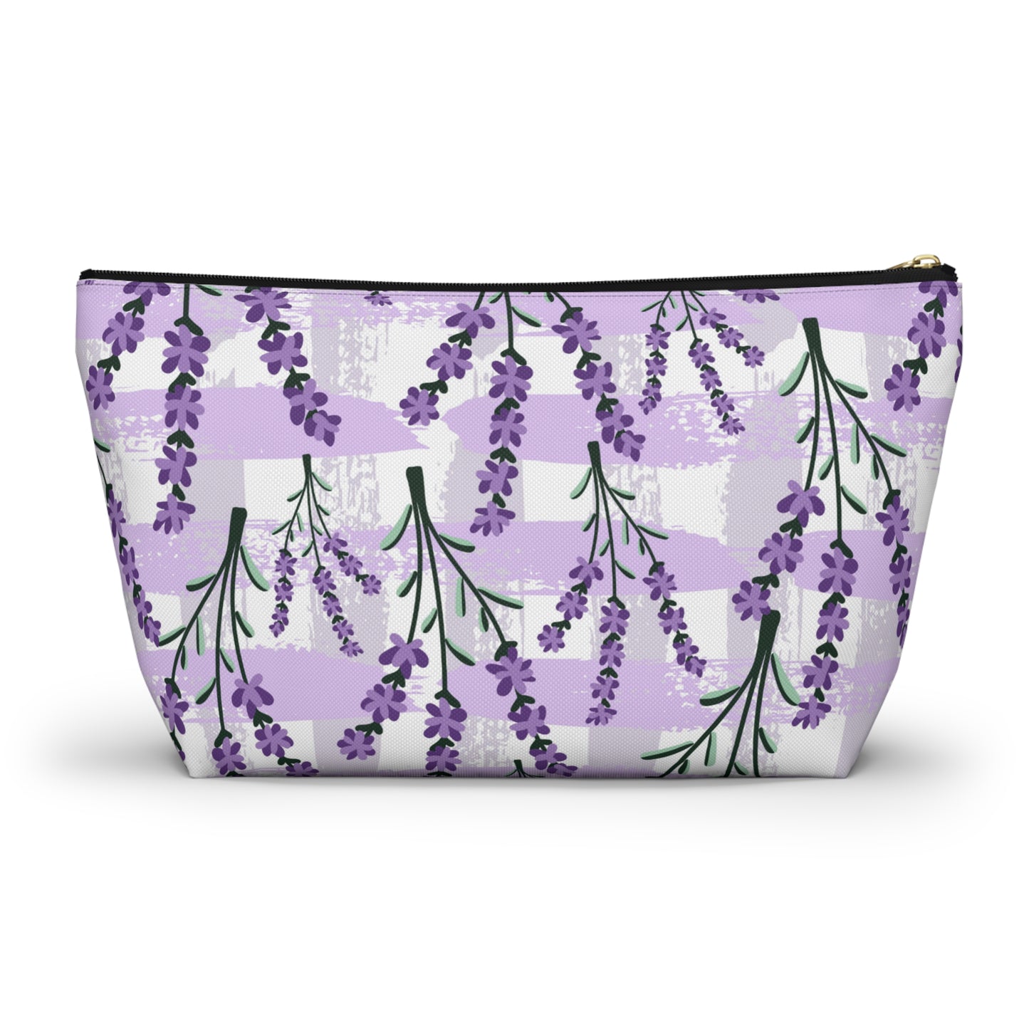 Lavender Cosmetic Pouch |  Zipper Makeup Bag