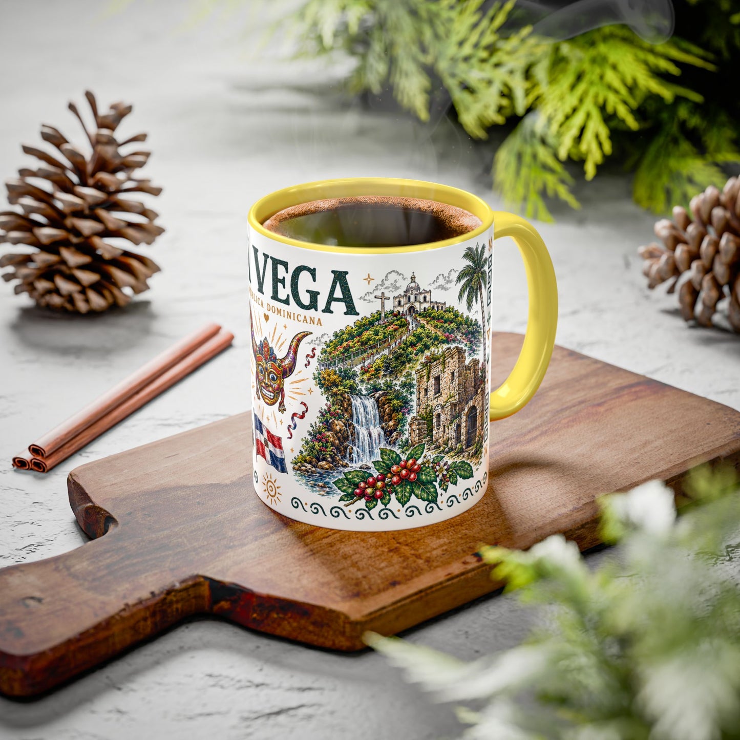 La Vega Dominican Republic Mug | Vintage Dominican Heritage Coffee Cup