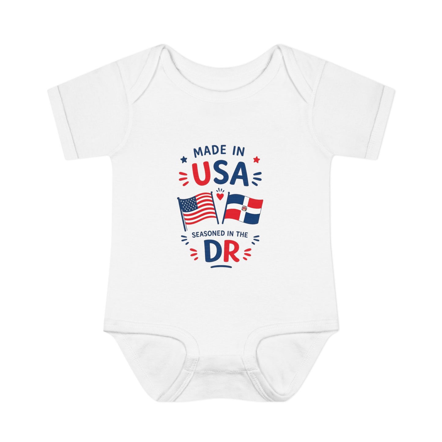 Dominican Baby Onesie | Made in USA Seasoned in Dominican Republic Bodysuit | Dominican Baby Gift