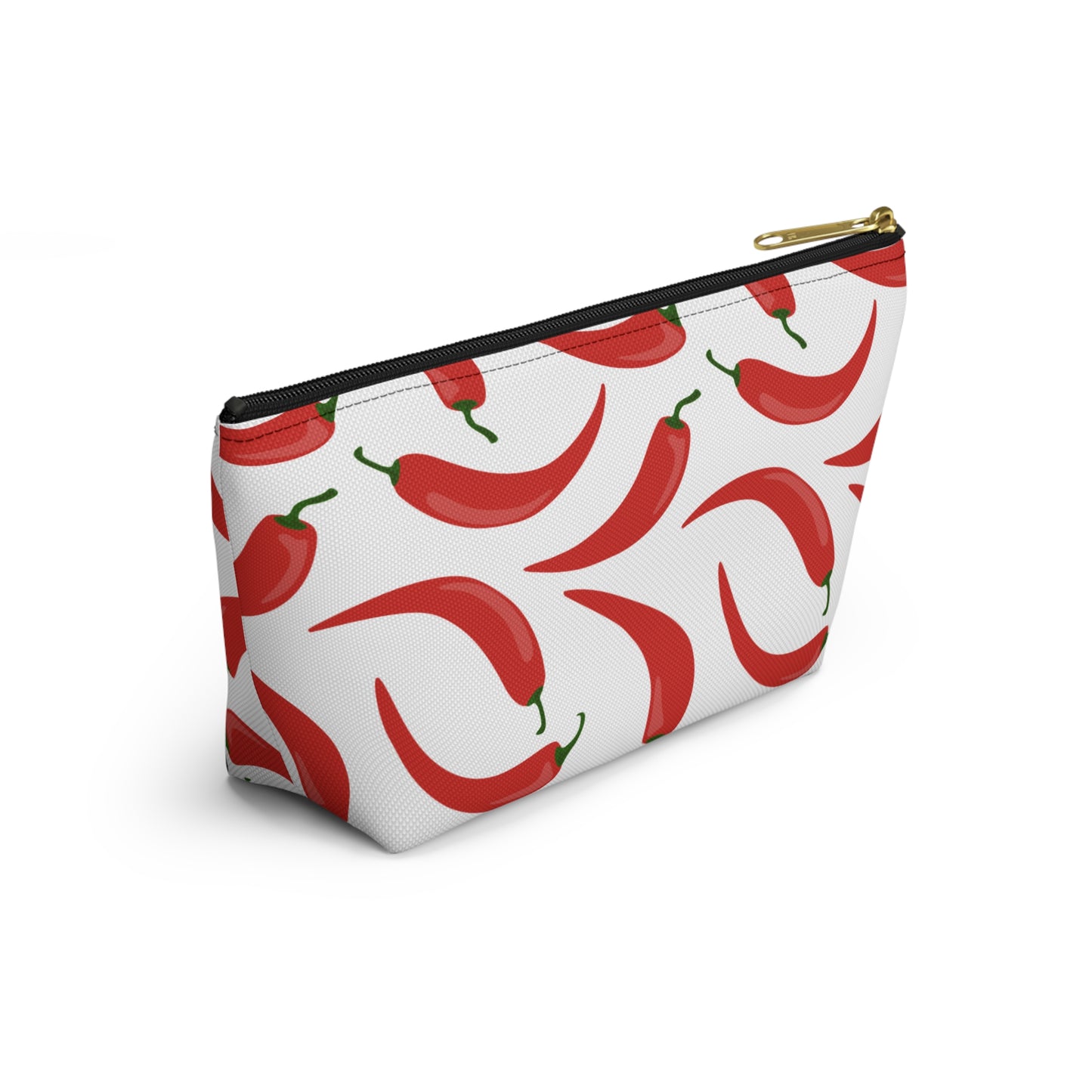 Spicy Red Chili Pepper Cosmetic Pouch |  Zipper Makeup Bag