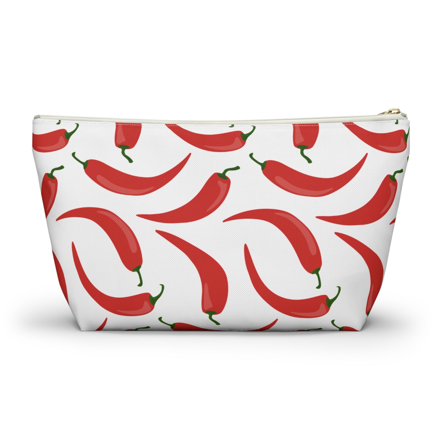 Spicy Red Chili Pepper Cosmetic Pouch |  Zipper Makeup Bag