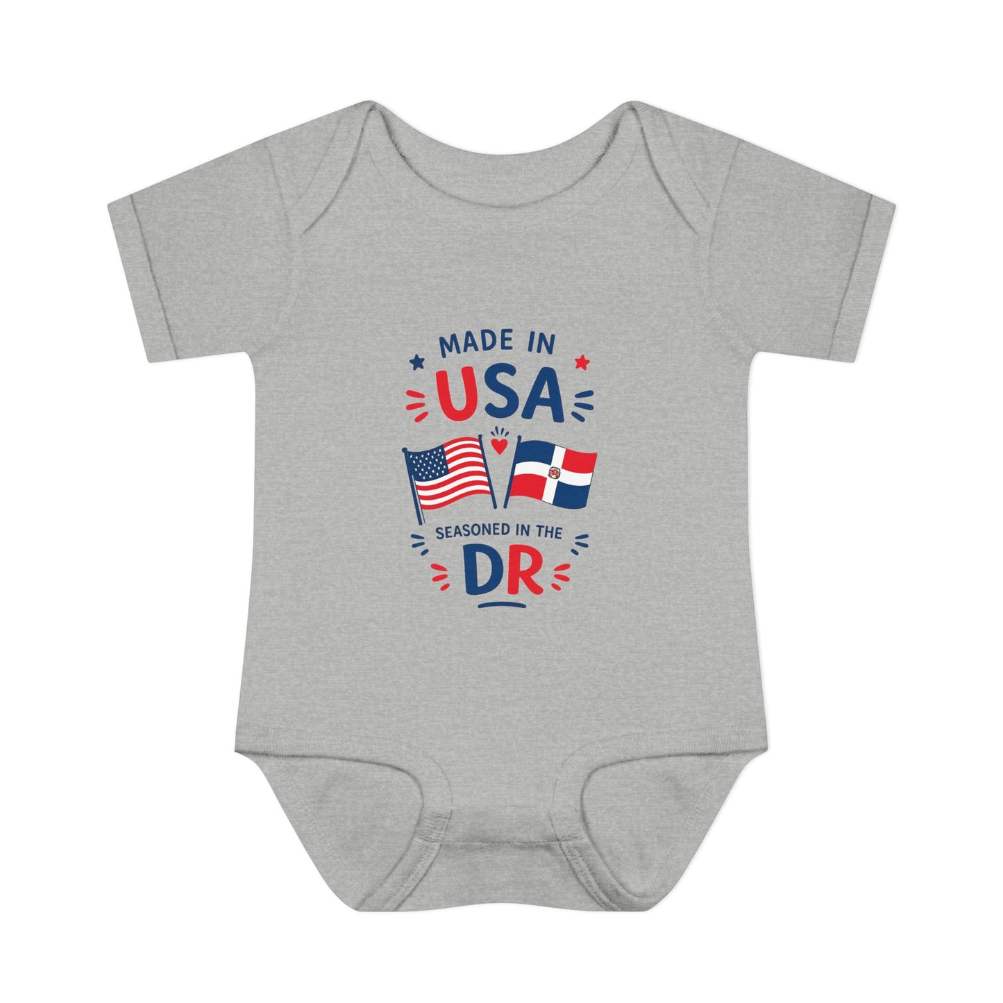 Dominican Baby Onesie | Made in USA Seasoned in Dominican Republic Bodysuit | Dominican Baby Gift