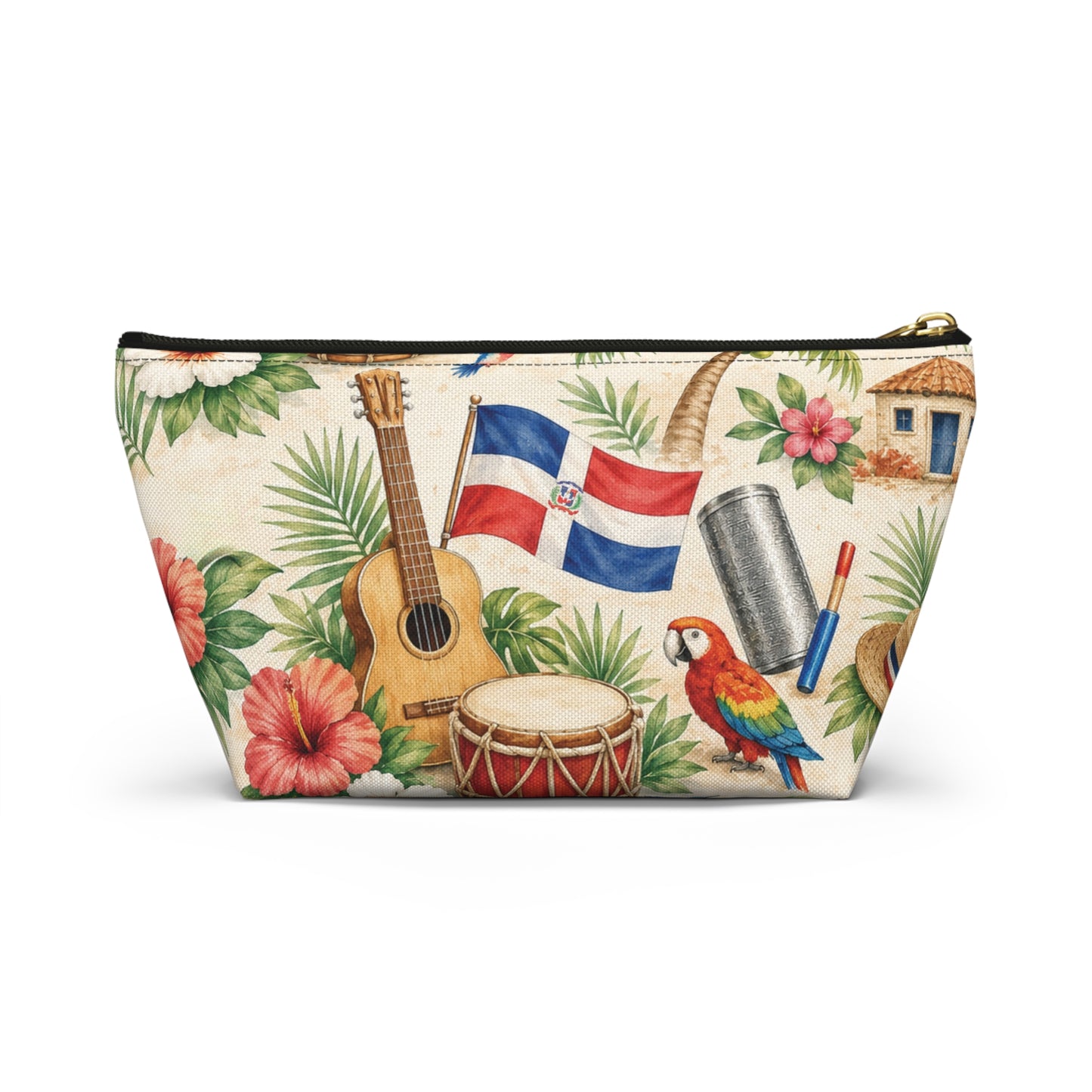 Dominican Republic Travel Pouch | Zipper Makeup Bag