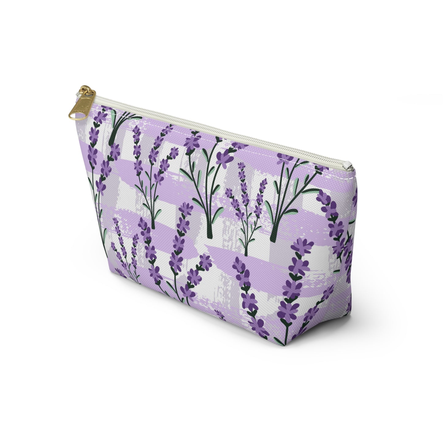 Lavender Cosmetic Pouch |  Zipper Makeup Bag