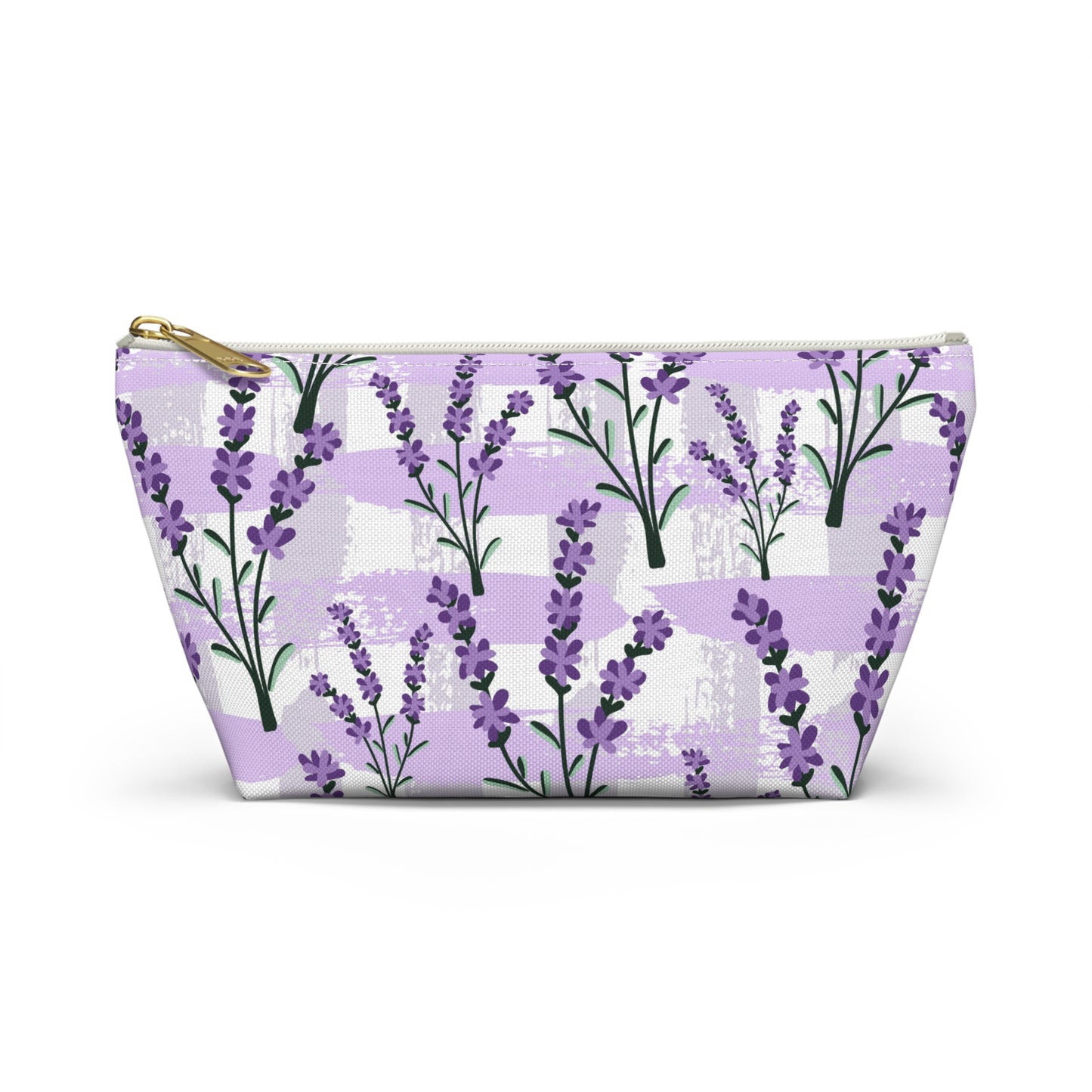 Lavender Cosmetic Pouch |  Zipper Makeup Bag
