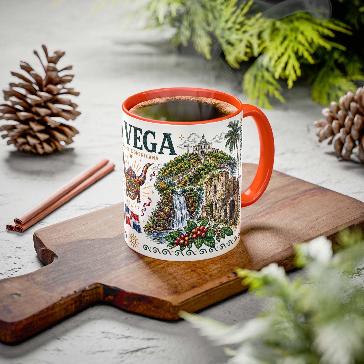 La Vega Dominican Republic Mug | Vintage Dominican Heritage Coffee Cup