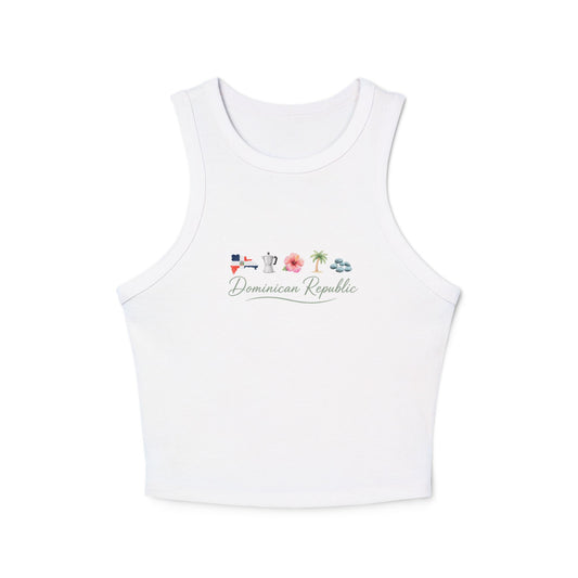 Dominican Republic Cropped Tank Top – Women's Dominican Heritage Top