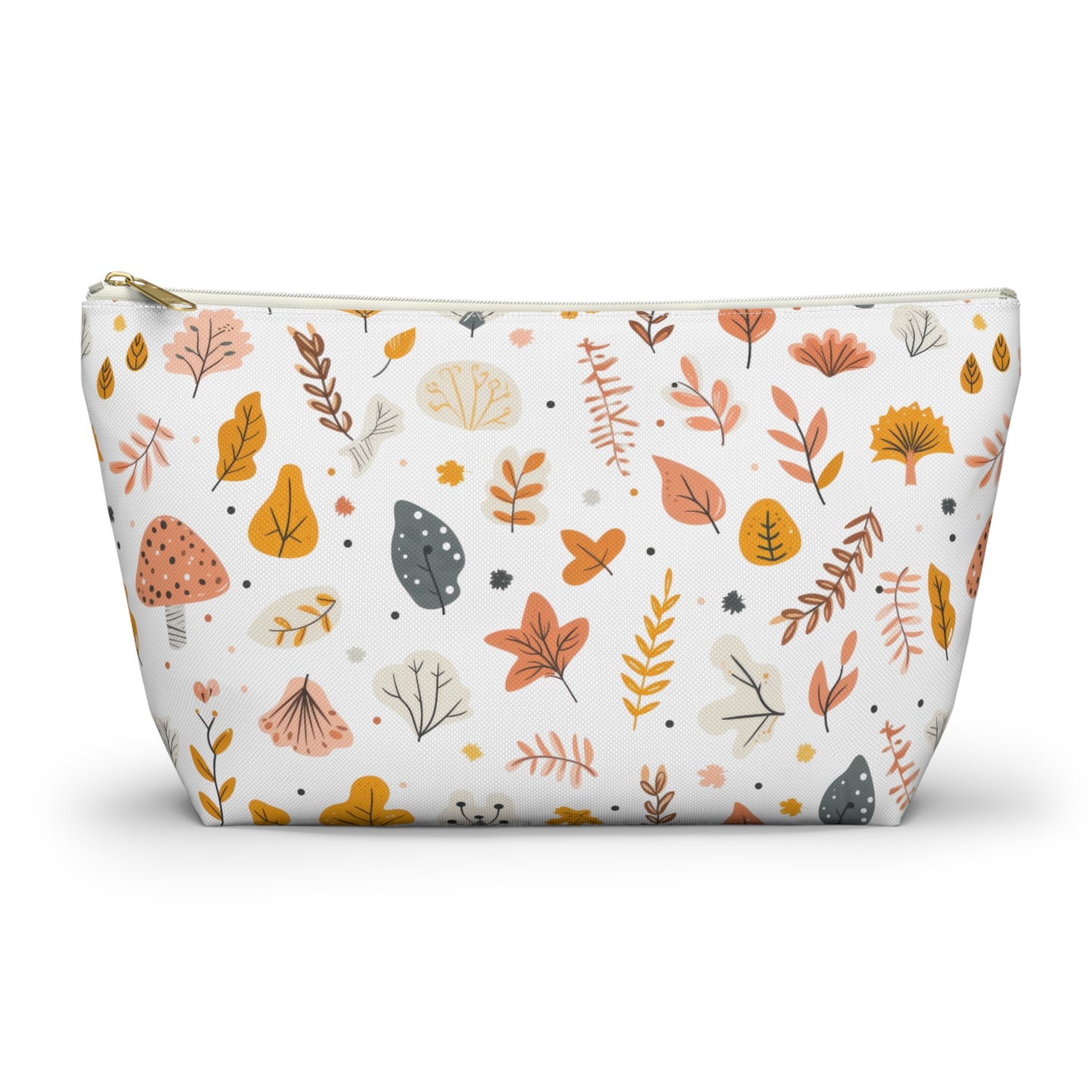 Autumn Leaves Cosmetic Pouch | Zipper Makeup Bag