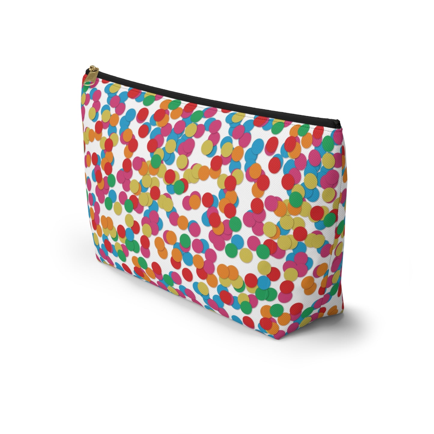 Confetti Dot Cosmetic Pouch | Zipper Makeup Bag
