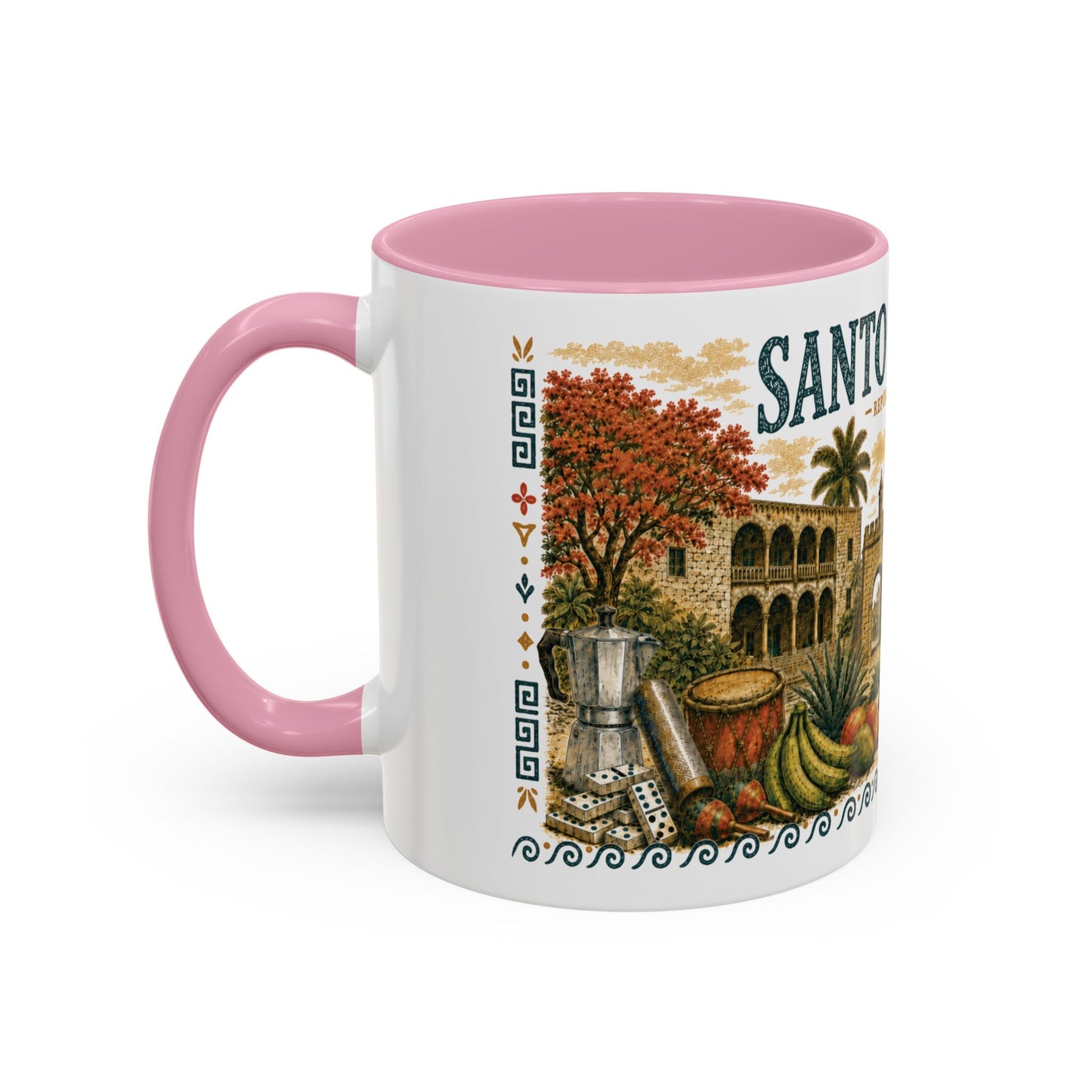 Santo Domingo Dominican Republic Mug | Illustration Ceramic Coffee Mug | Dominican Souvenir Gift