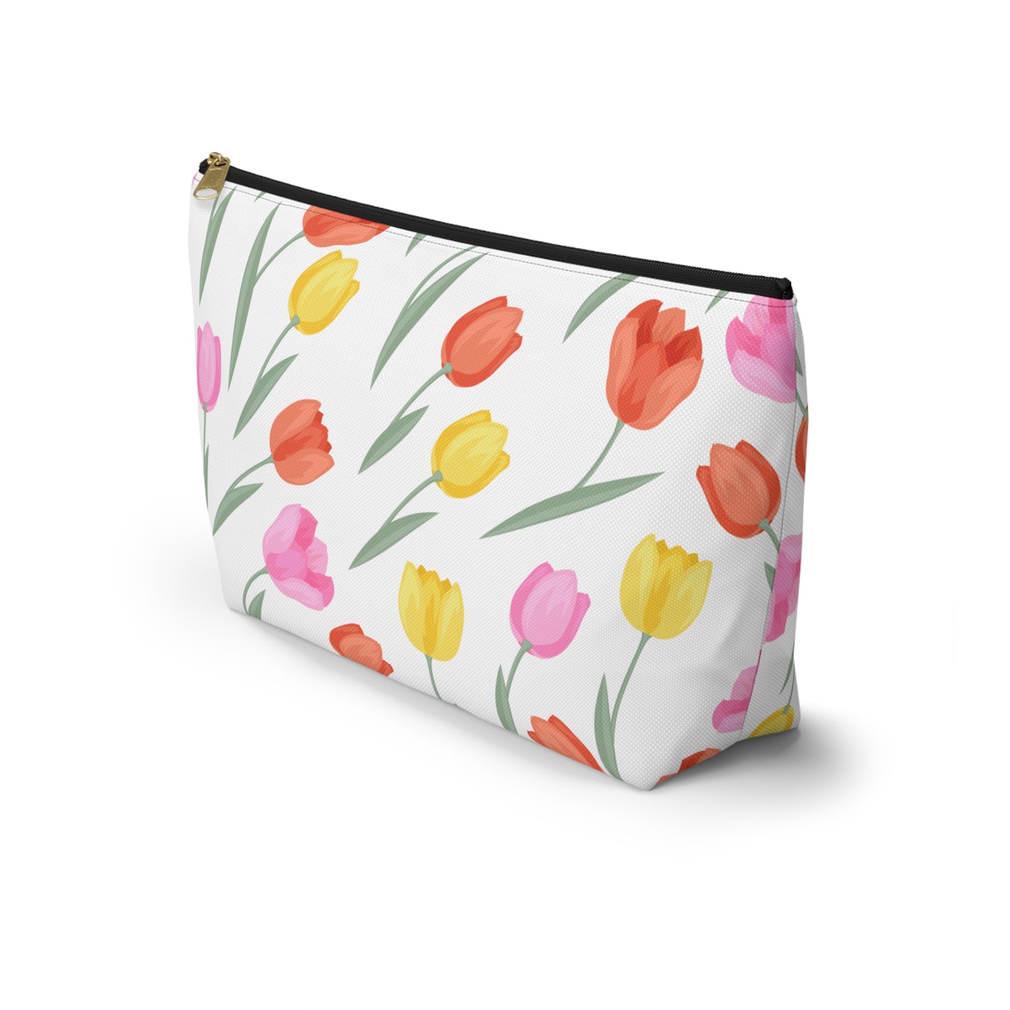 Tulip Cosmetic Pouch |  Zipper Makeup Bag
