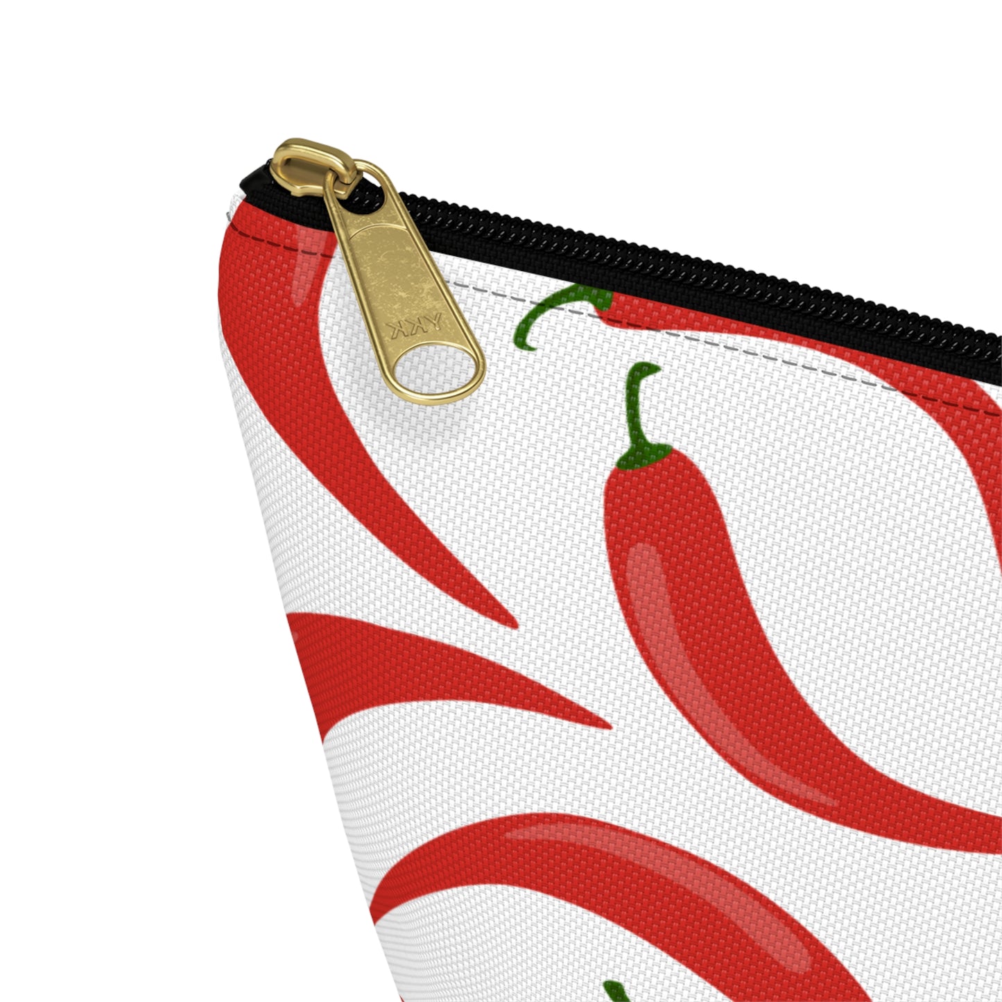 Spicy Red Chili Pepper Cosmetic Pouch |  Zipper Makeup Bag