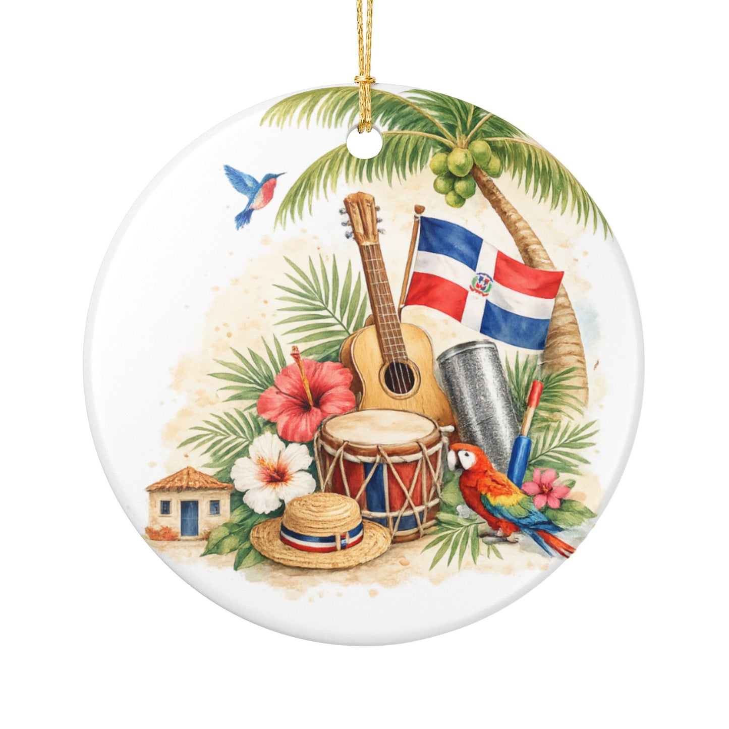 República Dominicana Ceramic Ornament