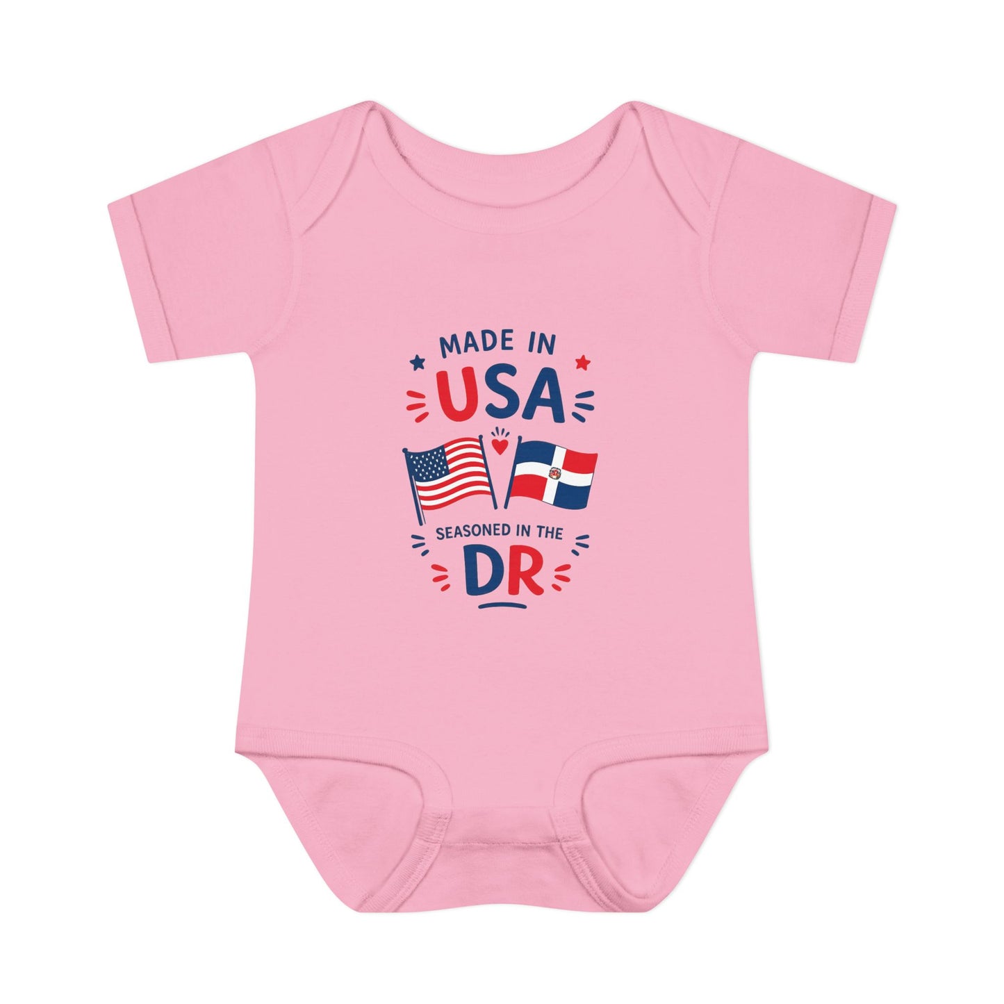 Dominican Baby Onesie | Made in USA Seasoned in Dominican Republic Bodysuit | Dominican Baby Gift