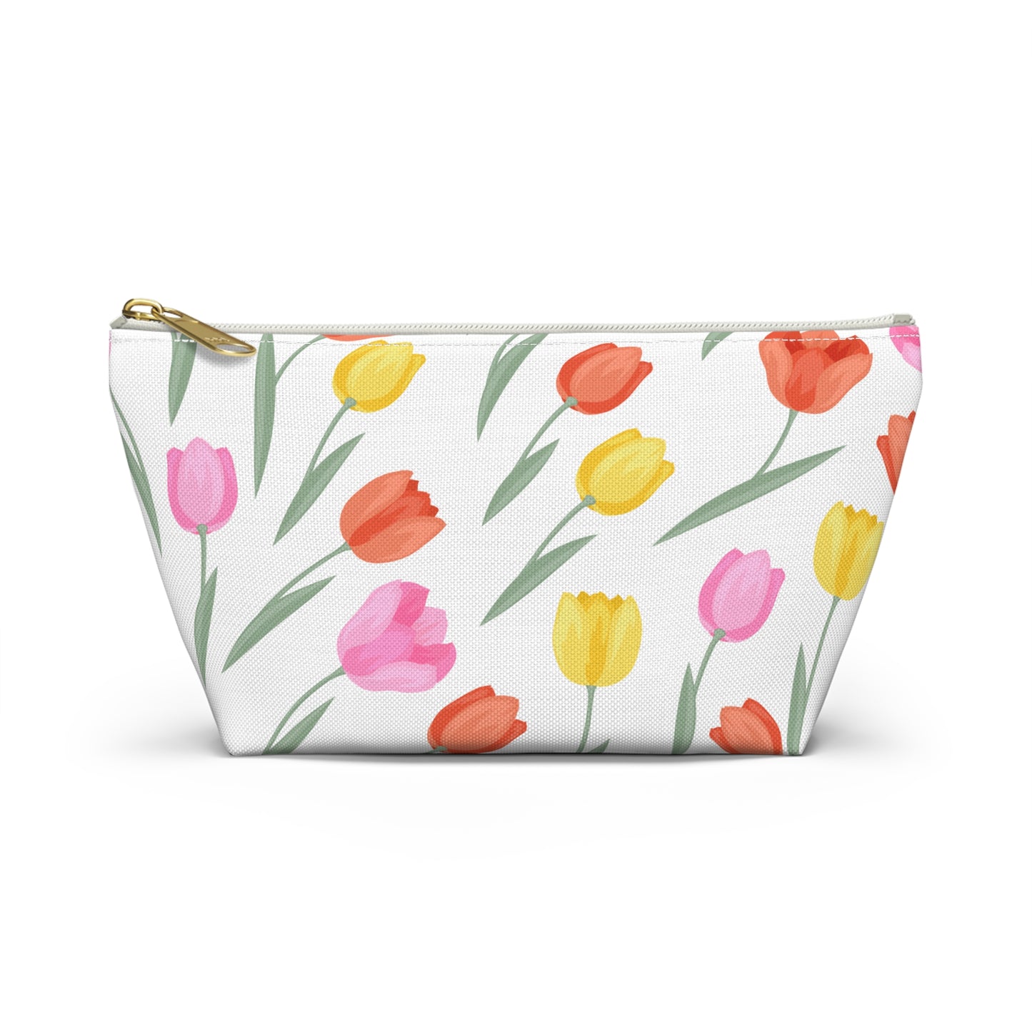 Tulip Cosmetic Pouch |  Zipper Makeup Bag