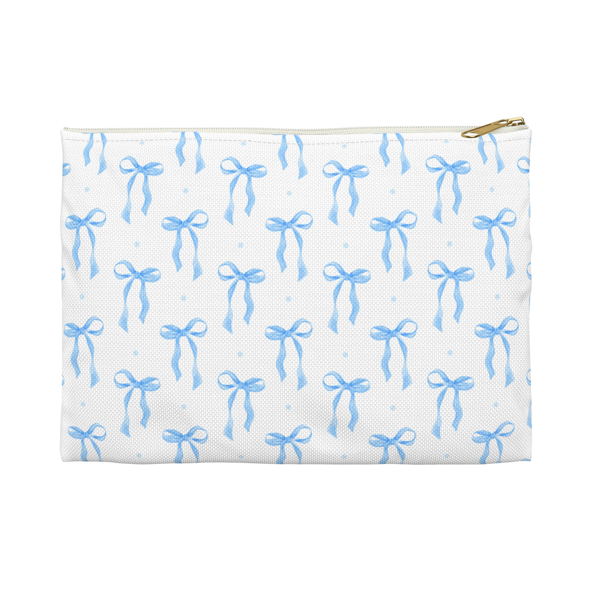 Blue Bow Makeup Bag – Coquette Cosmetic & Travel Pouch