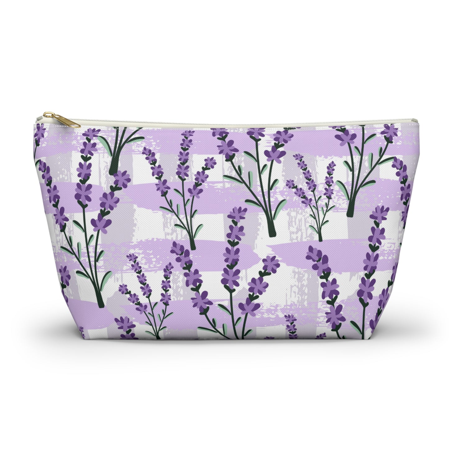 Lavender Cosmetic Pouch |  Zipper Makeup Bag