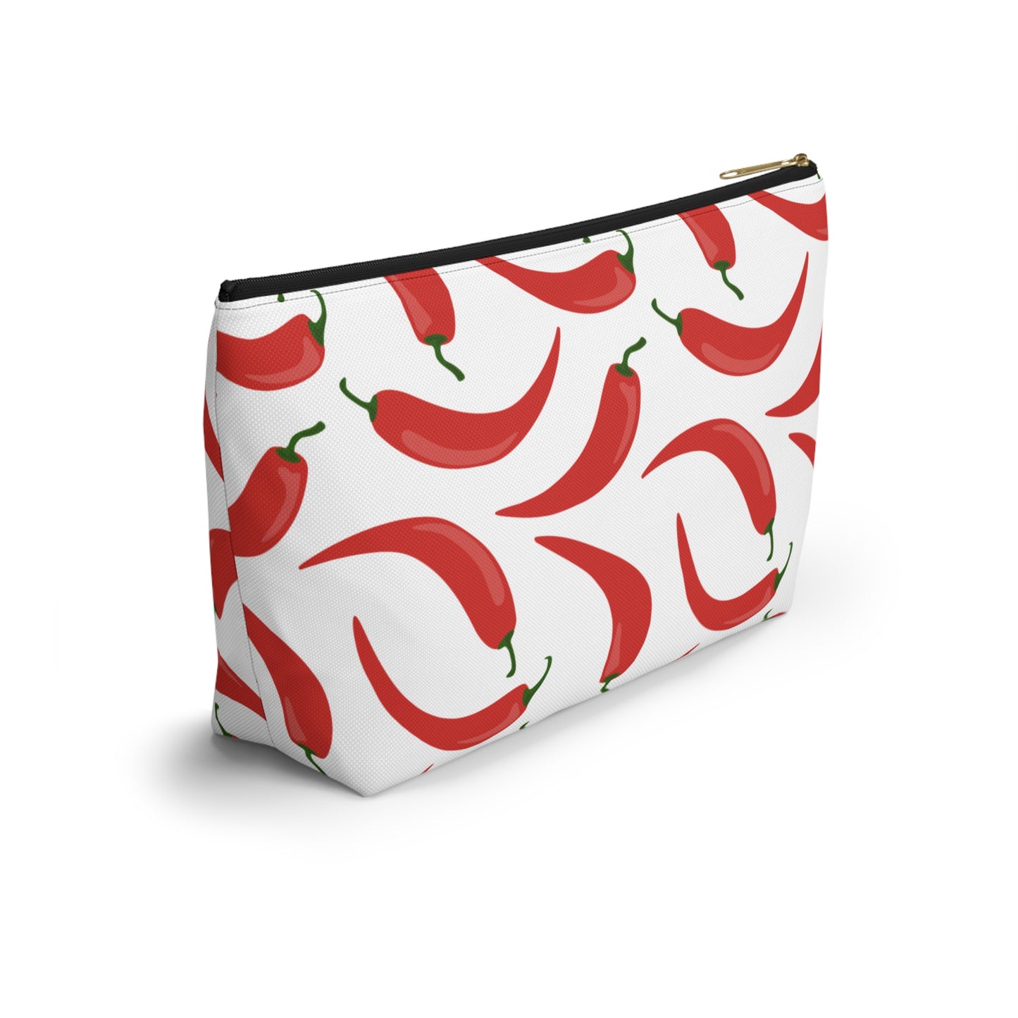 Spicy Red Chili Pepper Cosmetic Pouch |  Zipper Makeup Bag