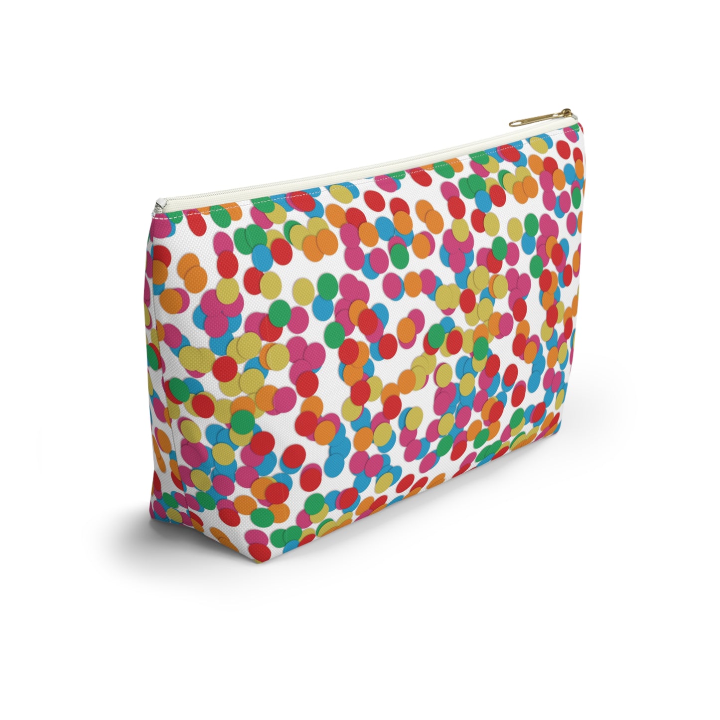 Confetti Dot Cosmetic Pouch | Zipper Makeup Bag