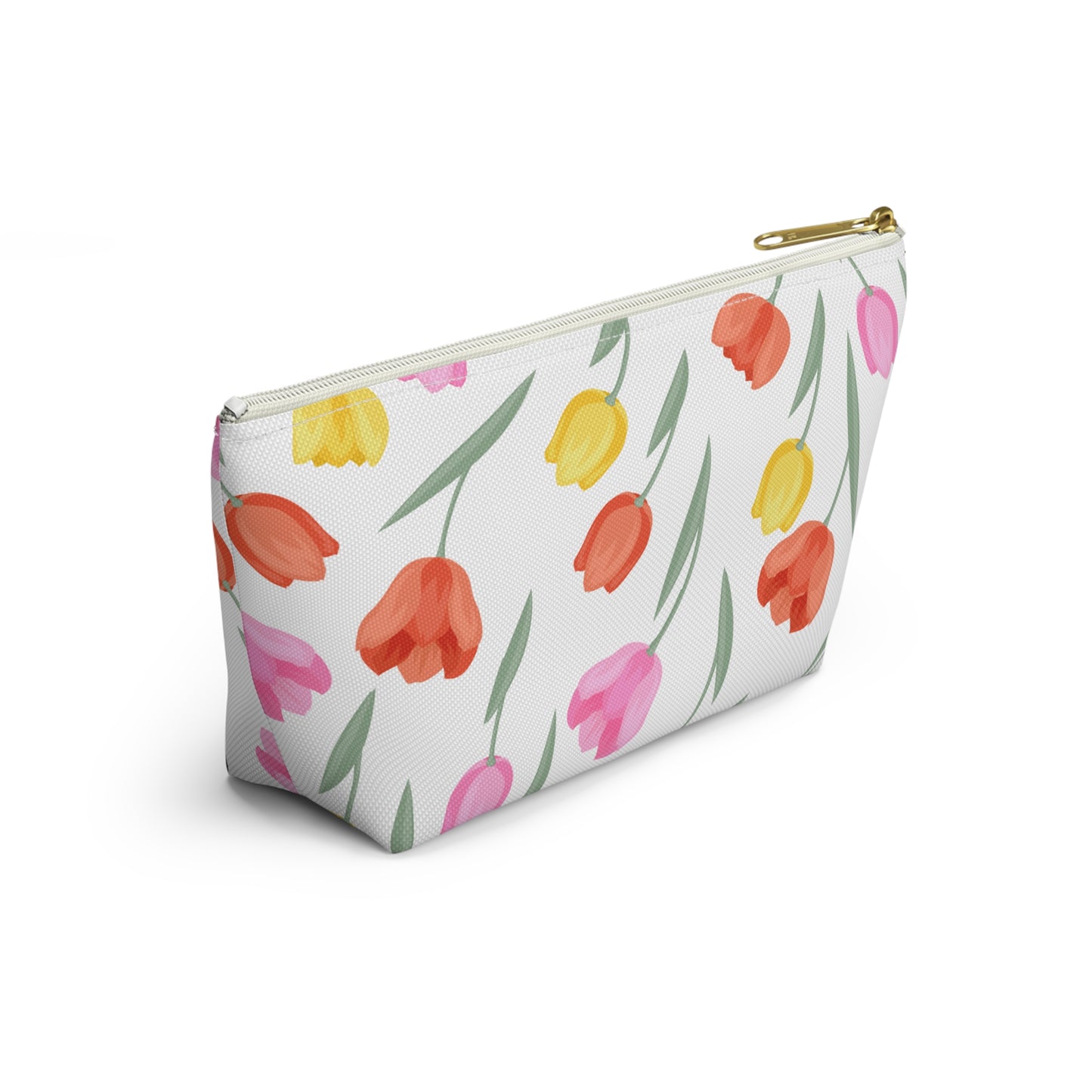 Tulip Cosmetic Pouch |  Zipper Makeup Bag