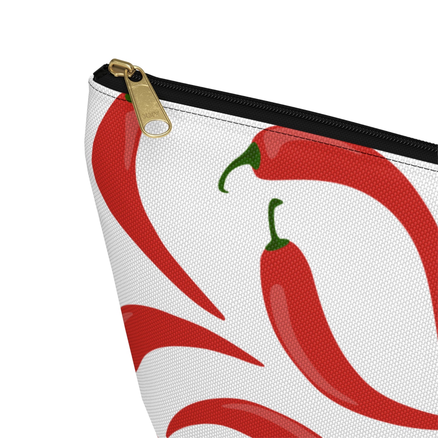 Spicy Red Chili Pepper Cosmetic Pouch |  Zipper Makeup Bag