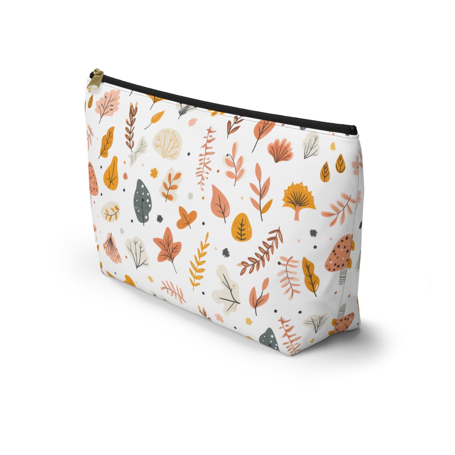 Autumn Leaves Cosmetic Pouch | Zipper Makeup Bag