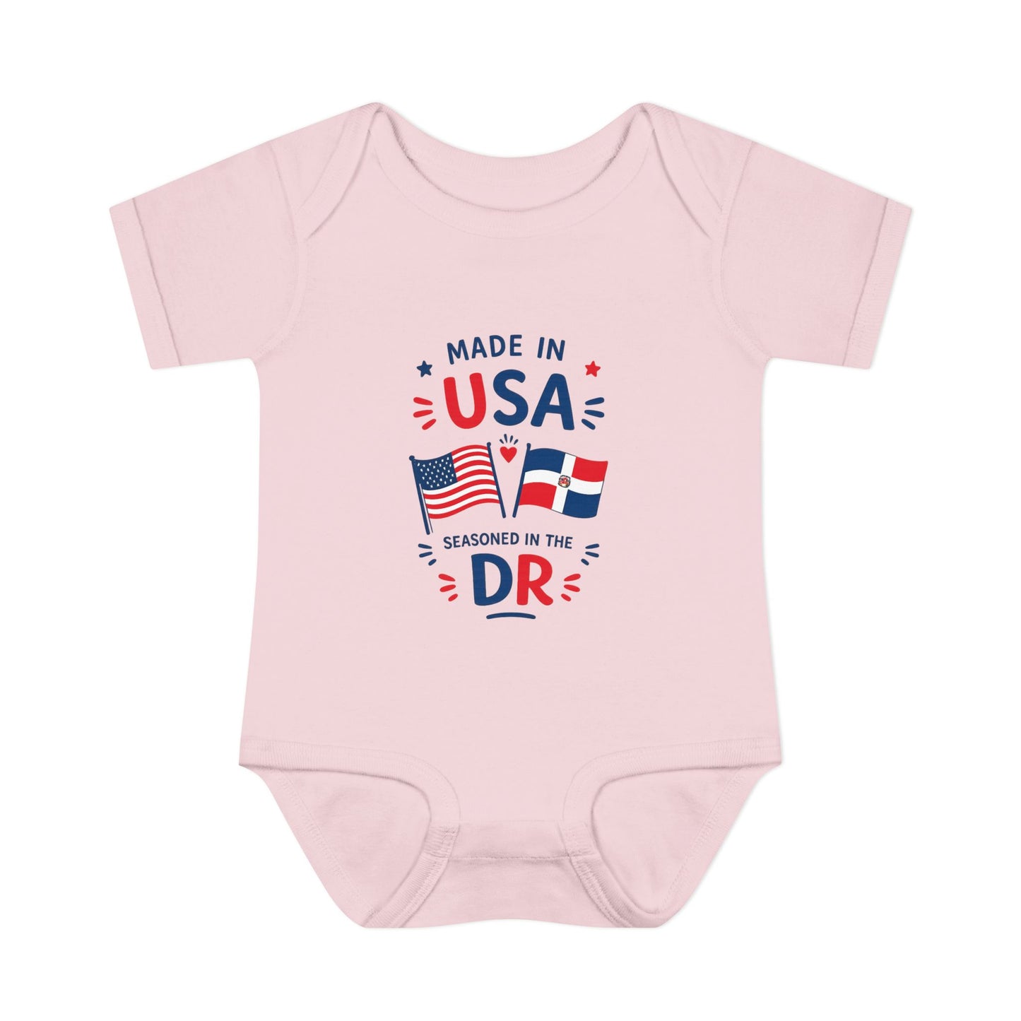 Dominican Baby Onesie | Made in USA Seasoned in Dominican Republic Bodysuit | Dominican Baby Gift