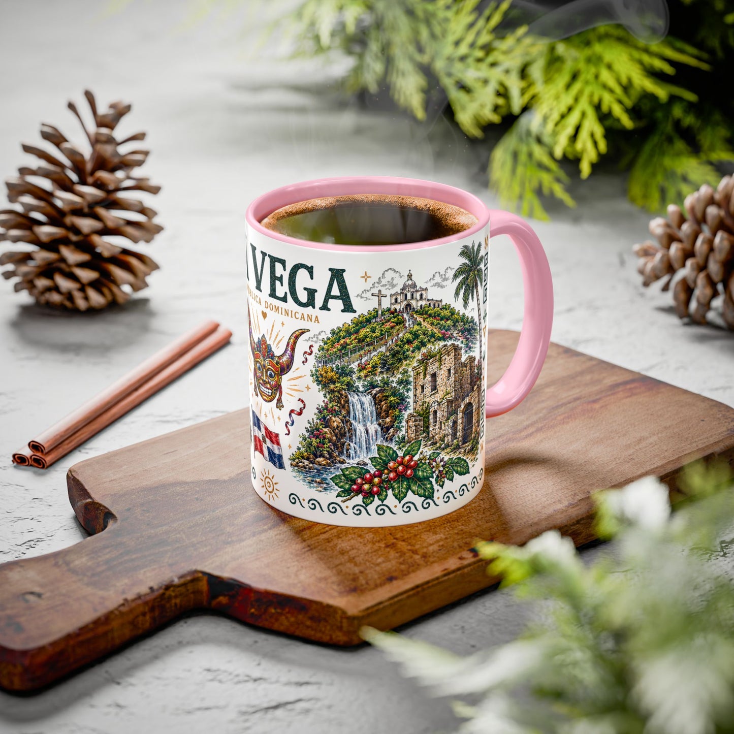 La Vega Dominican Republic Mug | Vintage Dominican Heritage Coffee Cup