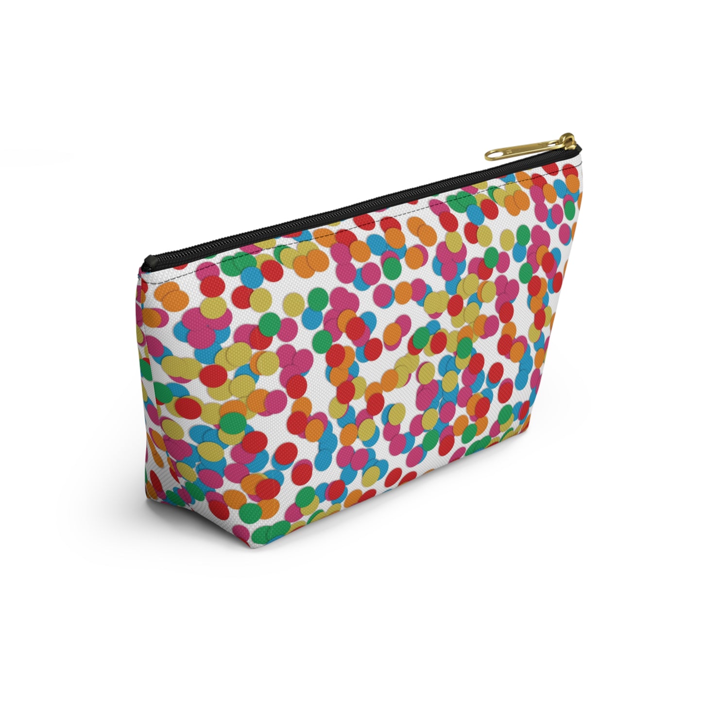 Confetti Dot Cosmetic Pouch | Zipper Makeup Bag