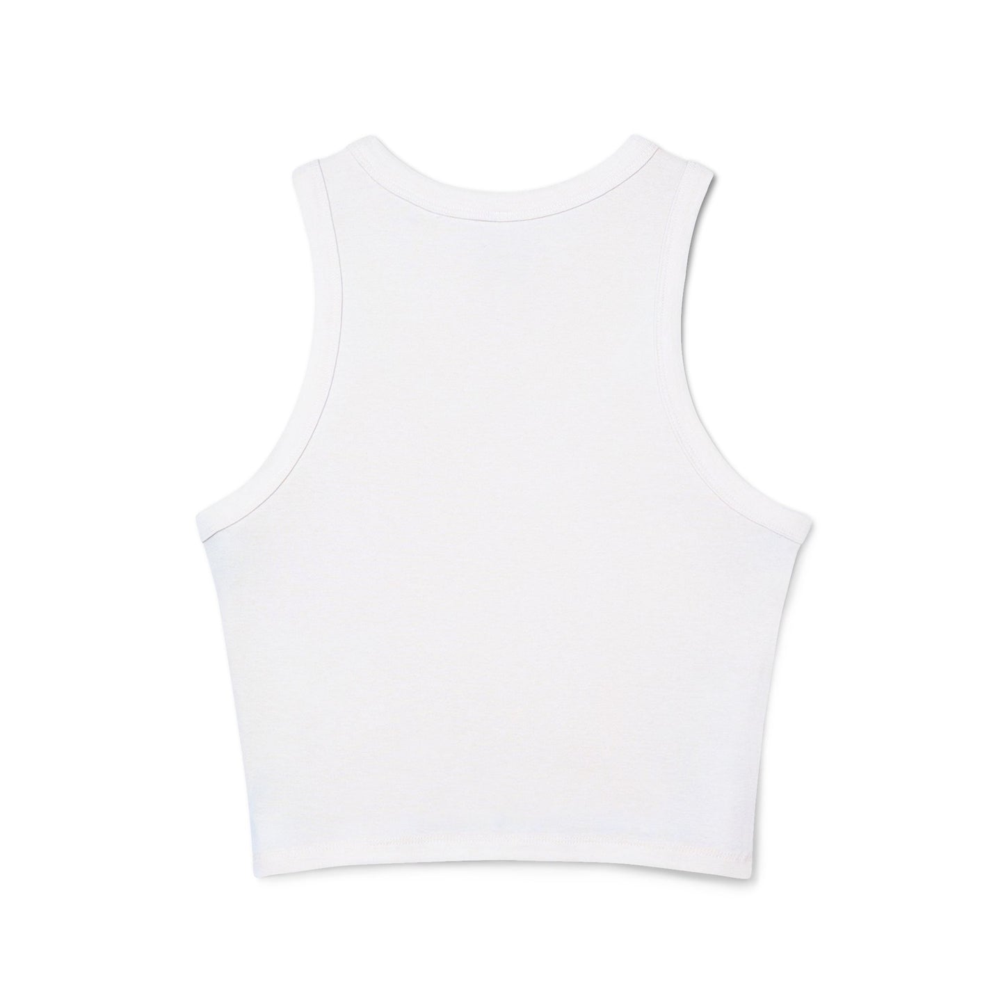 Dominican Republic Women's Cropped Tank Top | Minimalist Caribbean Graphic Racerback Tank