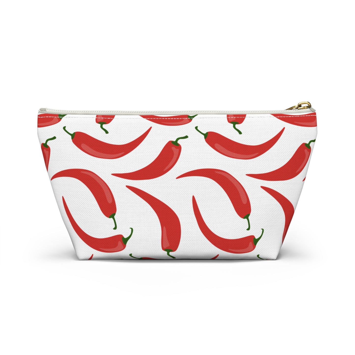 Spicy Red Chili Pepper Cosmetic Pouch |  Zipper Makeup Bag