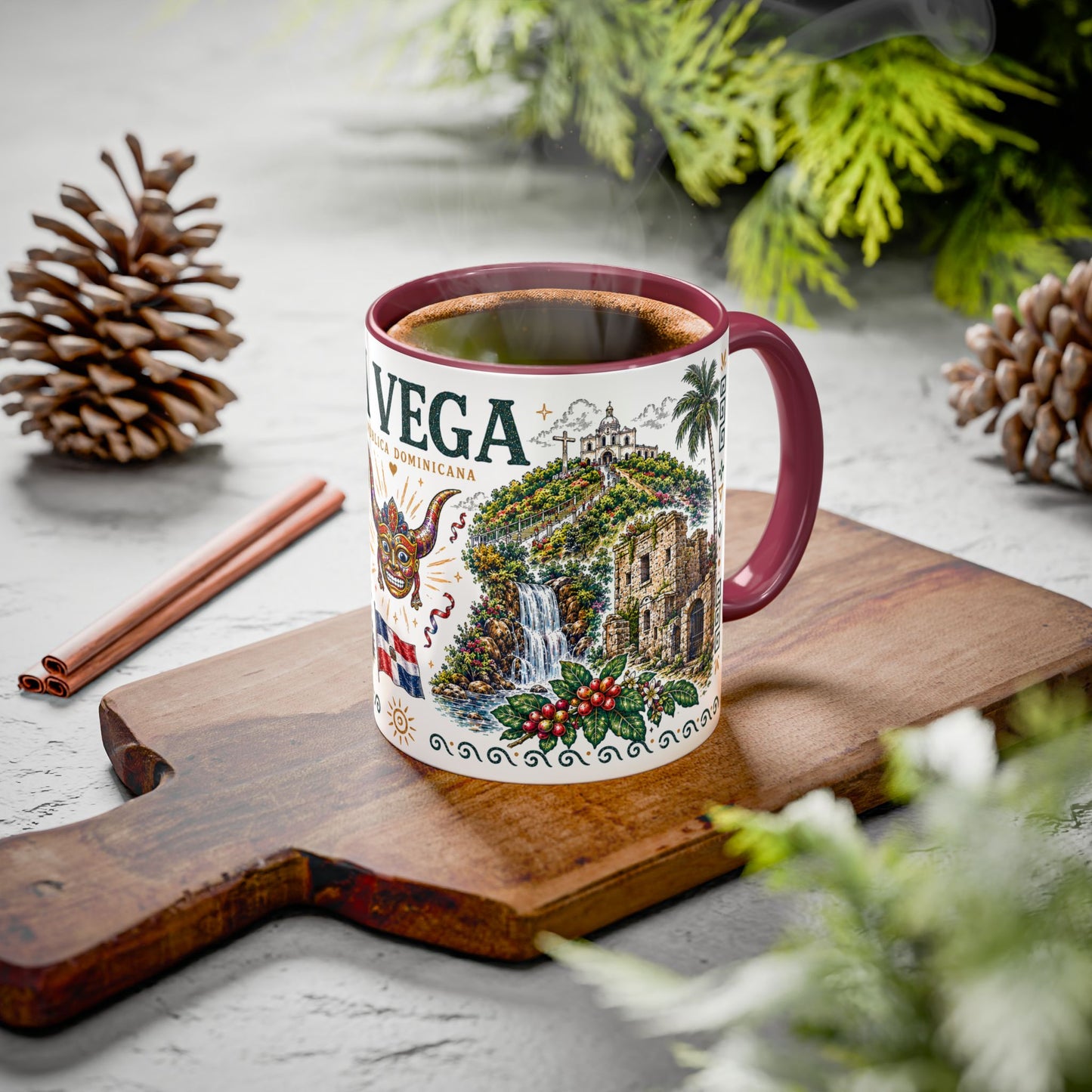 La Vega Dominican Republic Mug | Vintage Dominican Heritage Coffee Cup