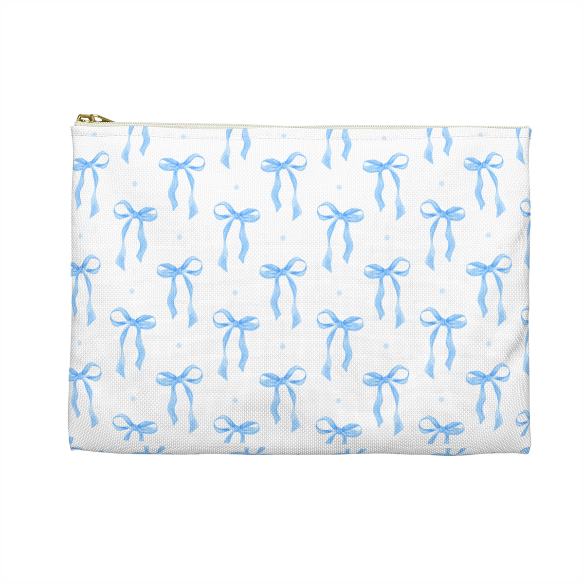 Blue Bow Makeup Bag – Coquette Cosmetic & Travel Pouch