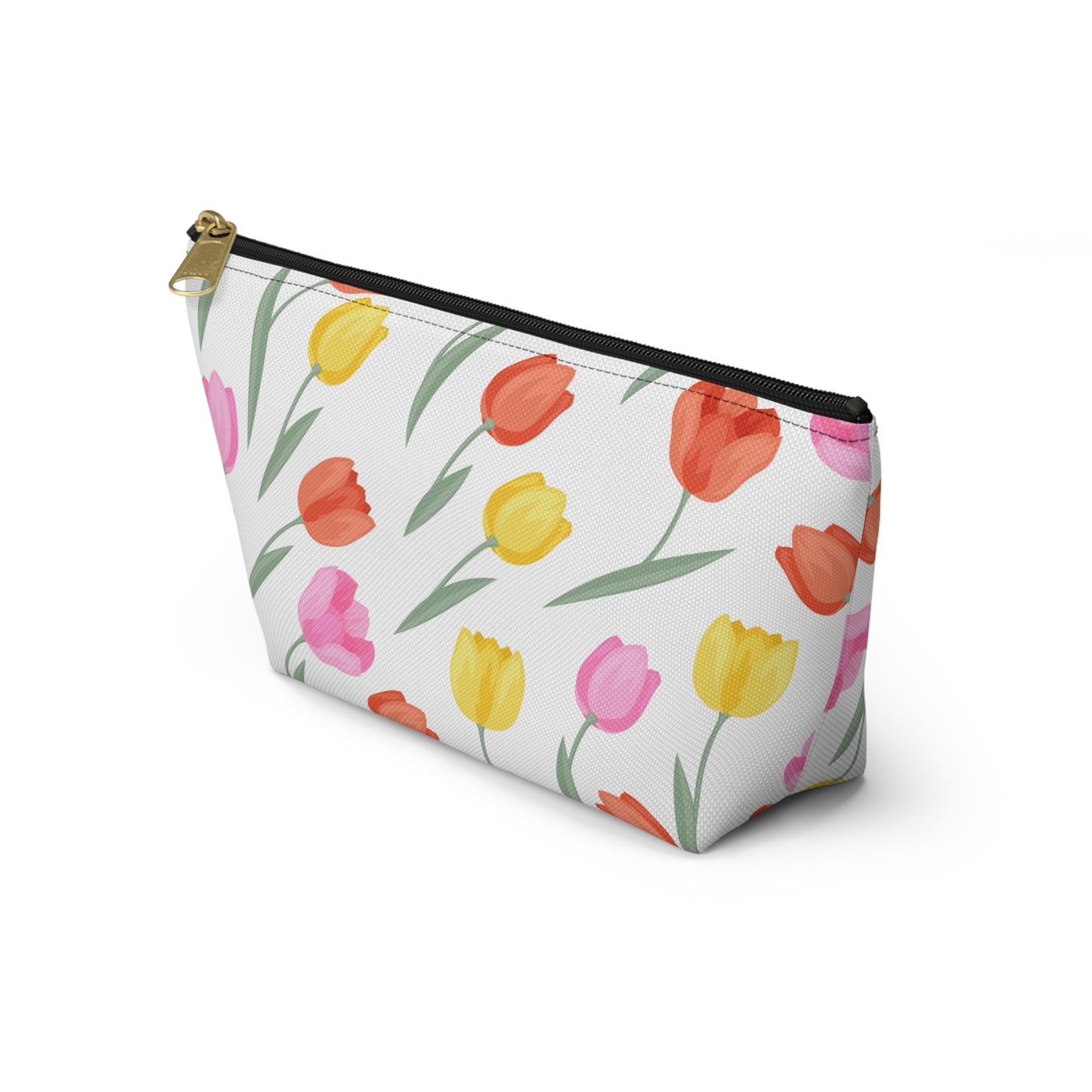 Tulip Cosmetic Pouch |  Zipper Makeup Bag
