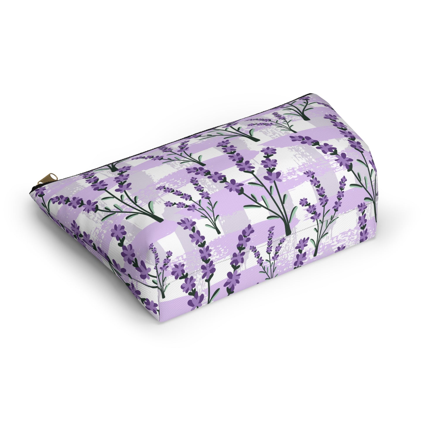 Lavender Cosmetic Pouch |  Zipper Makeup Bag