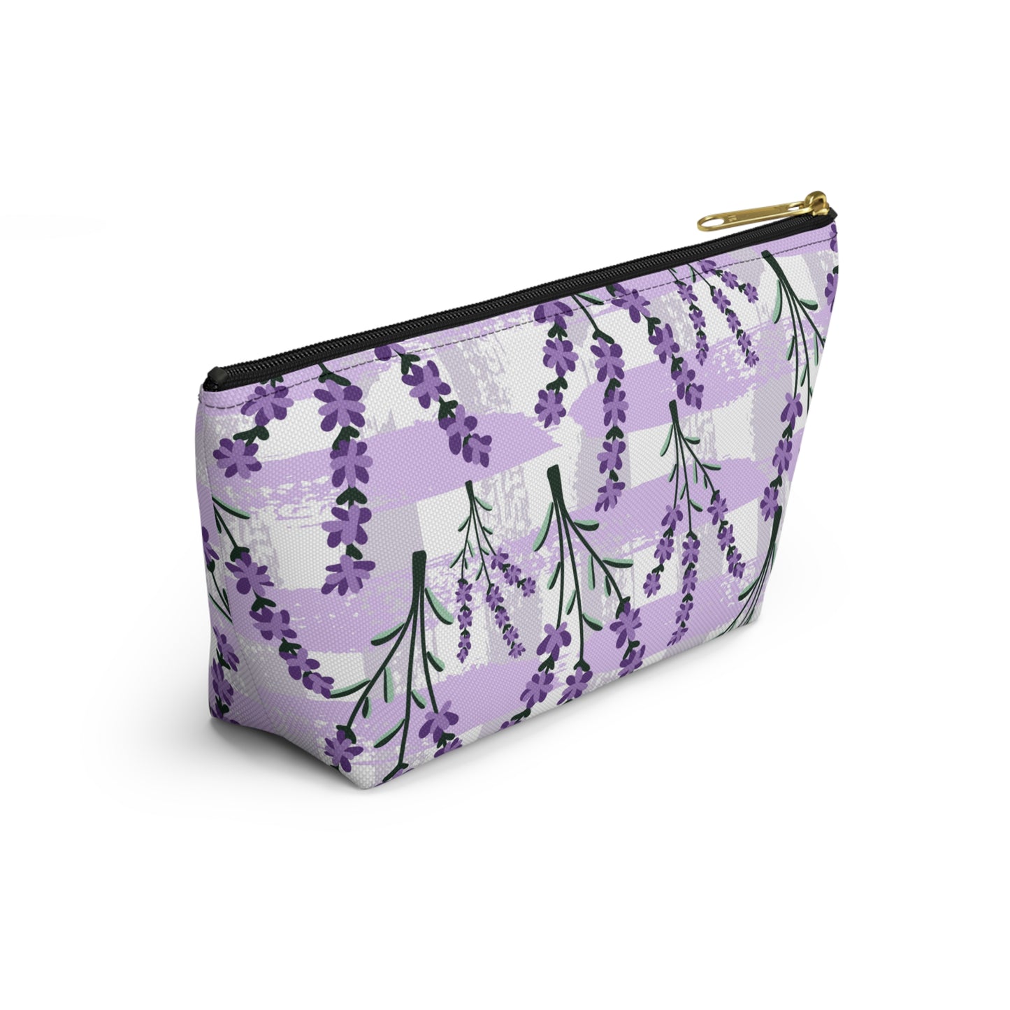 Lavender Cosmetic Pouch |  Zipper Makeup Bag